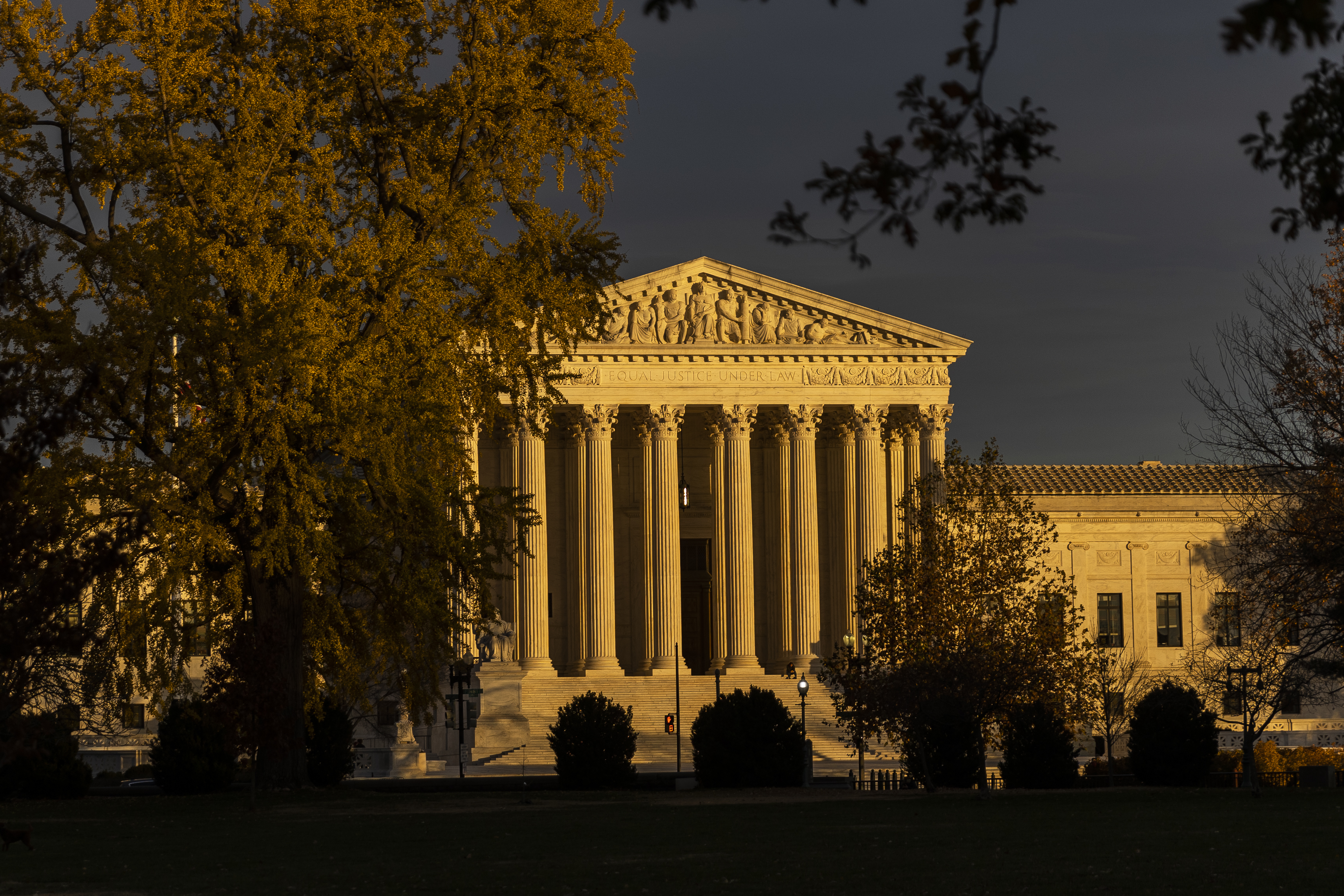 Supreme Court at sunset