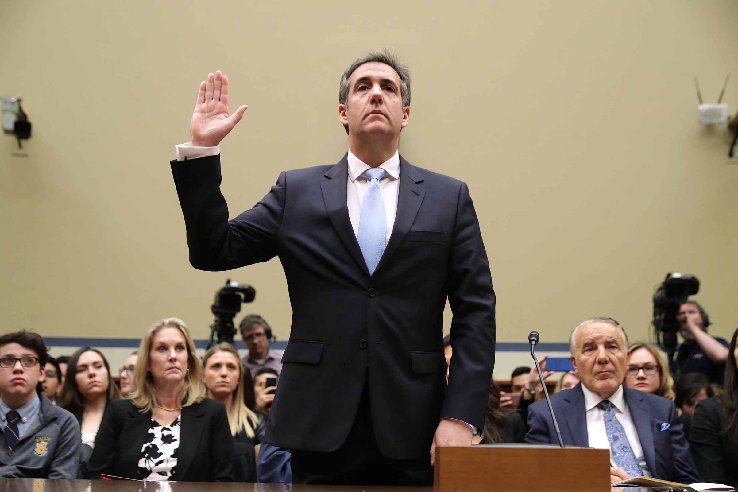 The President’s ex-lawyer, Michael Cohen, testifies Feb. 27 before House investigators