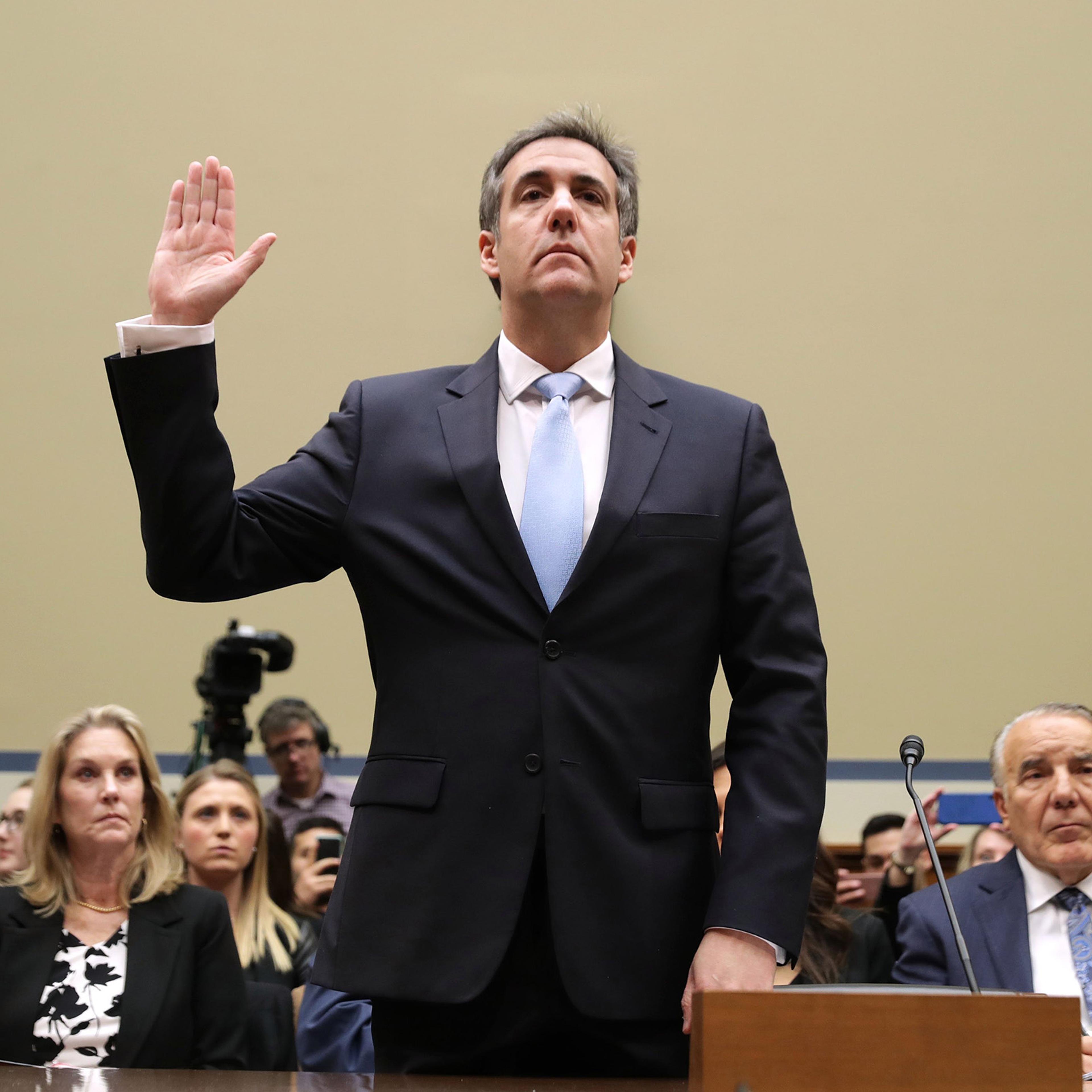 The President’s ex-lawyer, Michael Cohen, testifies Feb. 27 before House investigators
