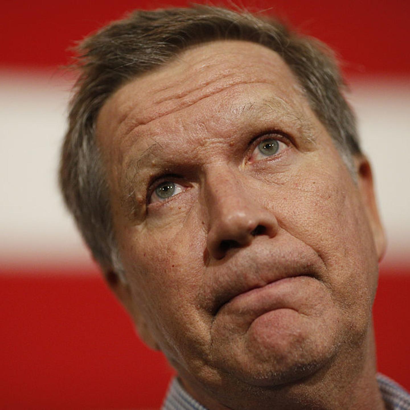 Presidential Candidate John Kasich Holds Campaign Rally At USS Yorktown