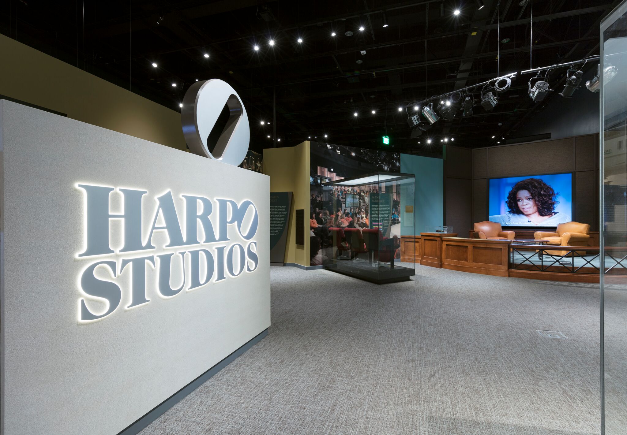 Pieces from the Harpo Studio set are featured in the Smithsonian's new temporary exhibit on Oprah Winfrey. 
