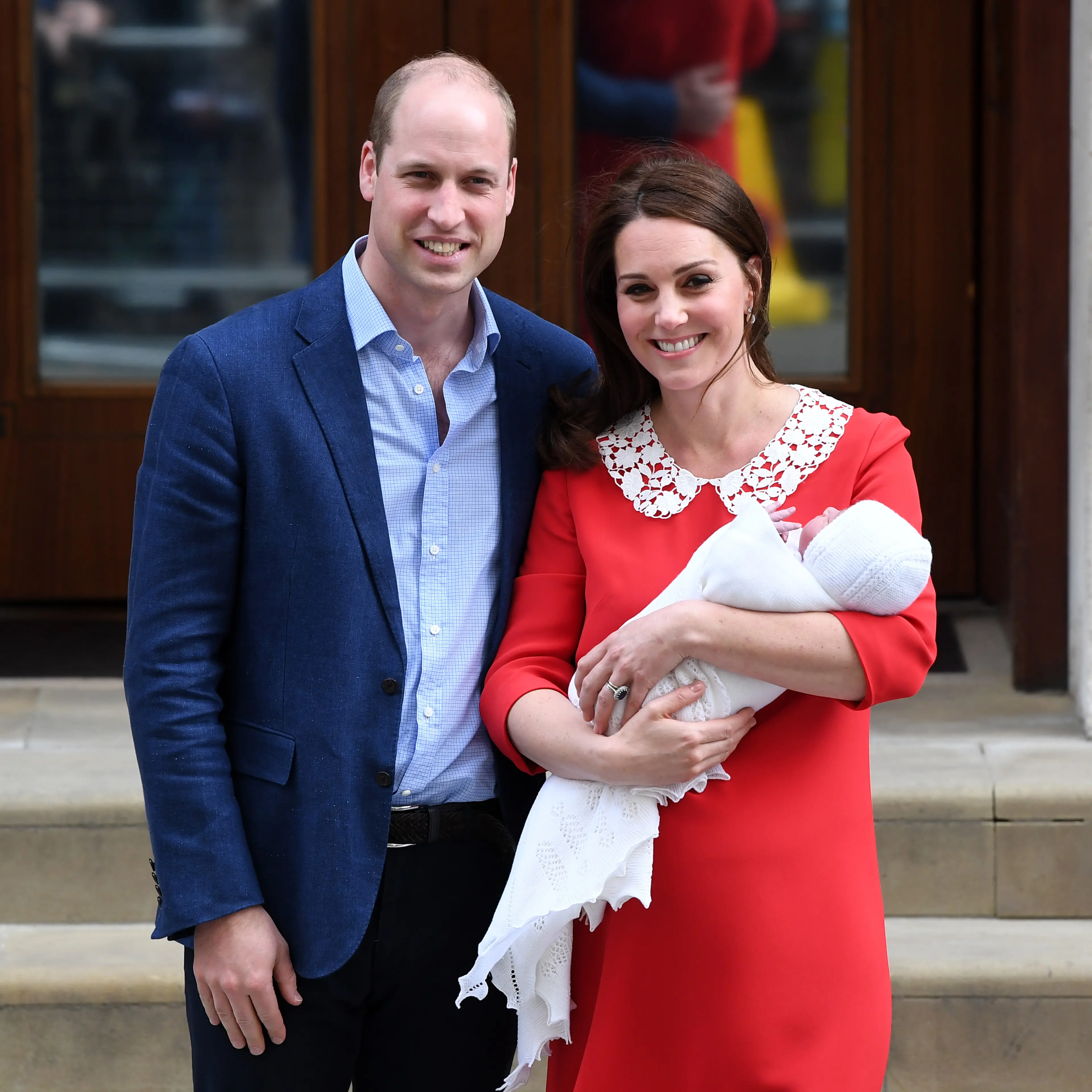 The Duke & Duchess Of Cambridge Depart The Lindo Wing With Their New Son
