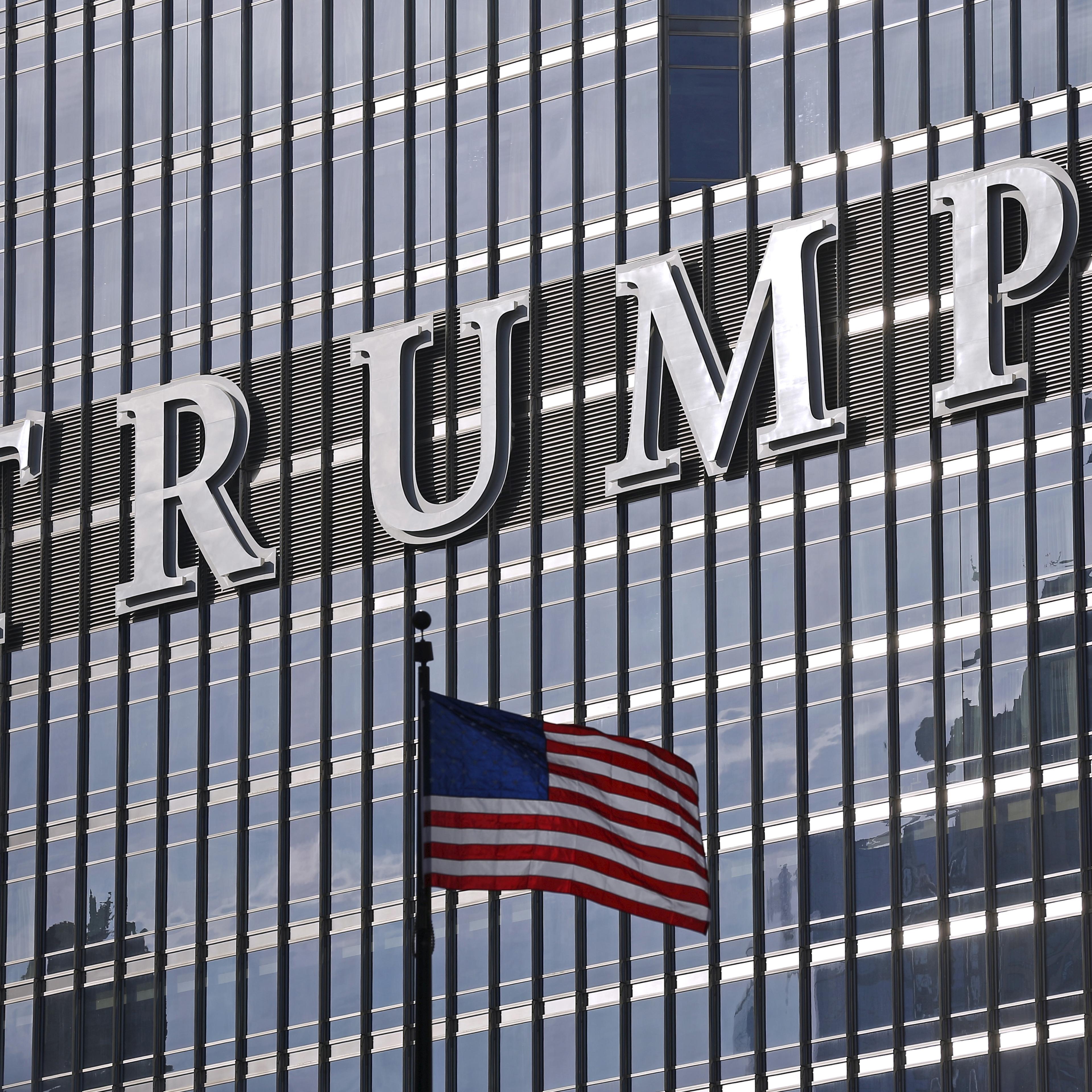 The Trump International Hotel and Tower is seen in Chicago