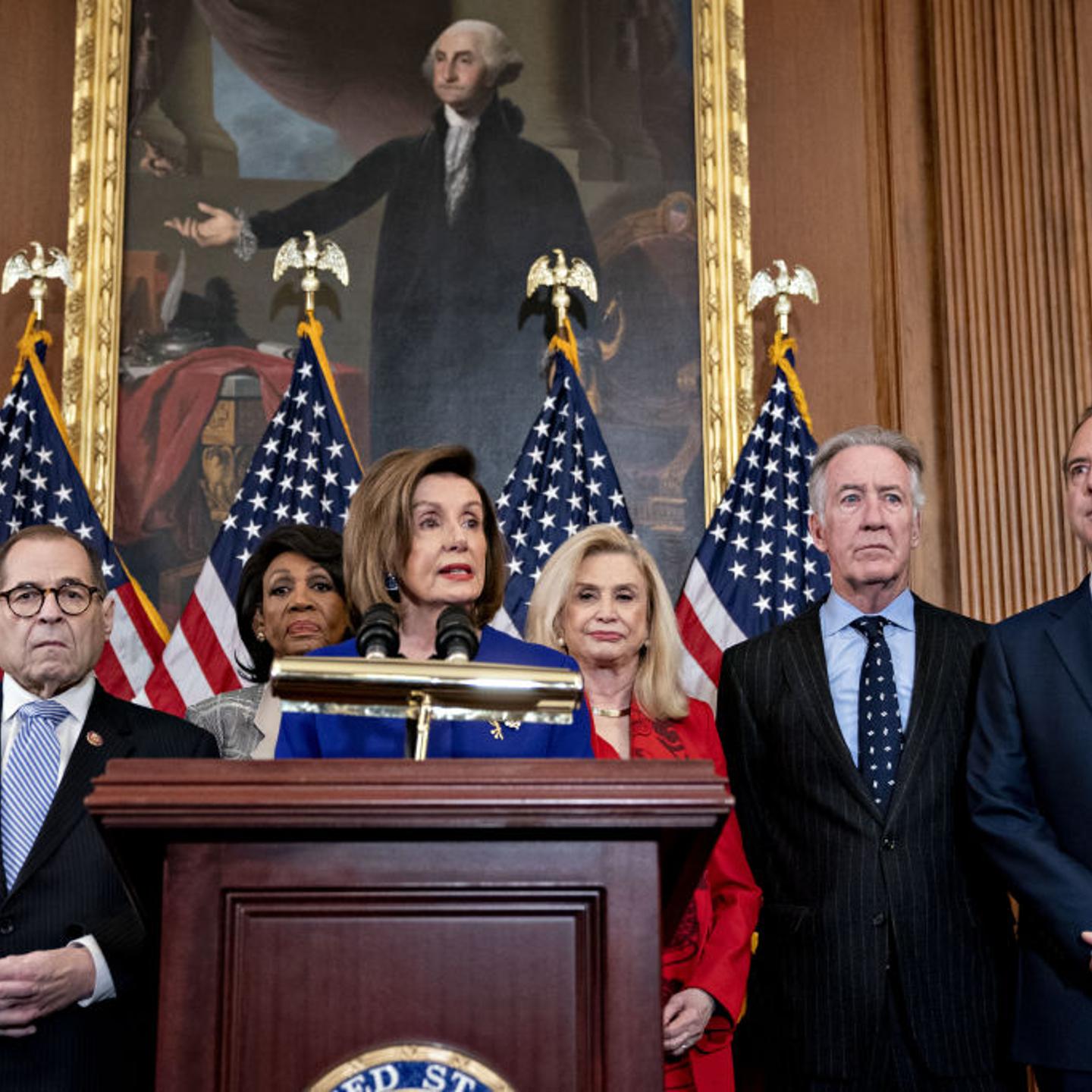 House Democrats Hold News Conference Unveiling Articles Of Impeachment Against President Donald Trump