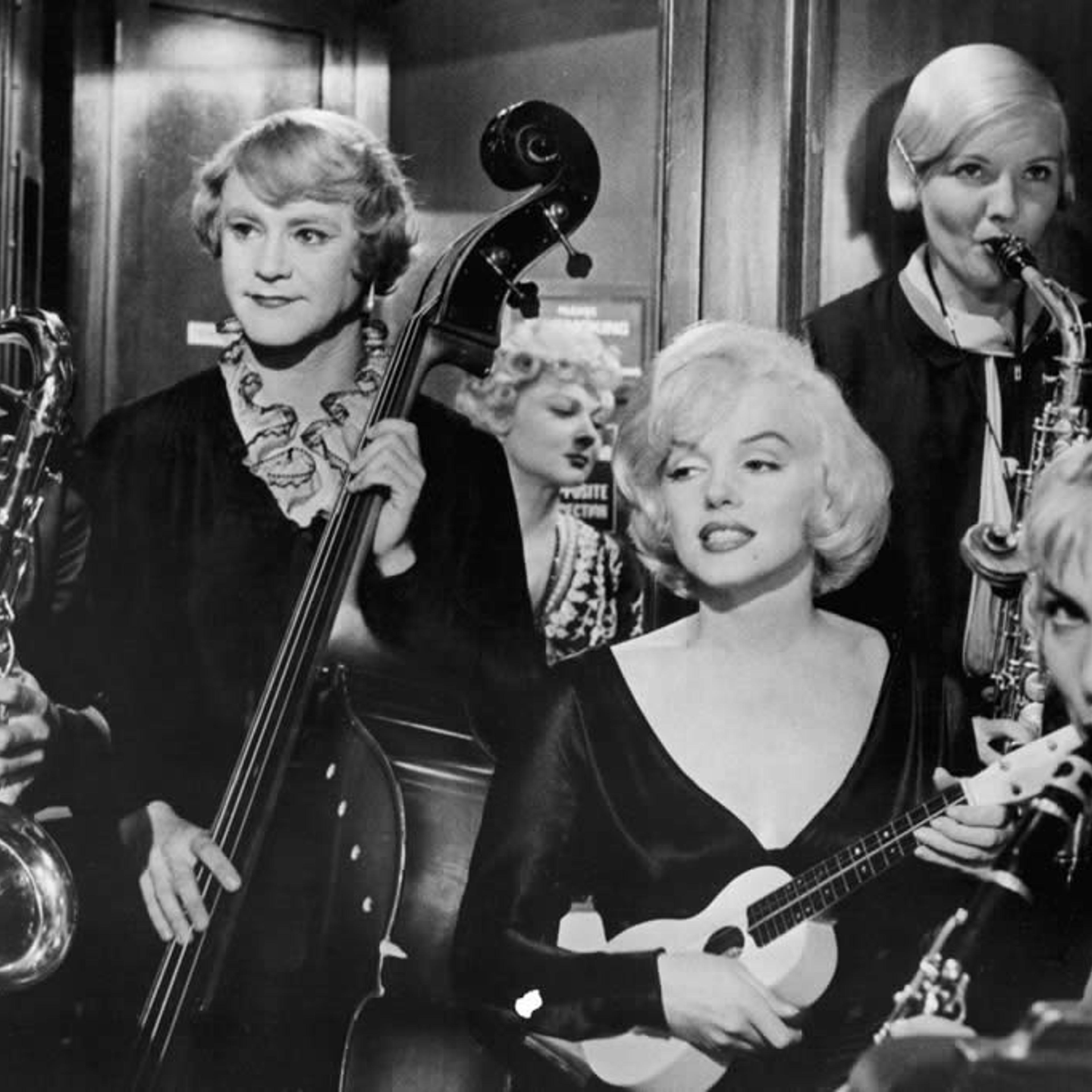 This one is just plain funny—deviously, dextrously, remorselesly so. Two guys (Tony Curtis and Jack Lemmon) dolled up as girls, and Marilyn Monroe between them. Say no more! But I will, because <span style="font-style:italic;">Some Like It Hot</span> is also plenty smart in its twisting of gender stereotypes (Lemmon gets more romantic action in a dress than he did in pants) and the possibility that a wolf (Curtis, donning thick glasses and a Cary Grant accent) could find true love the hard way. Curtis shares three of the great screen kisses with Monroe, who is magnif, whether cascading out of her flapper gowns or lending her adorable tremolo to cutesy tunes ("I Wanna Be Loved by You") and suicidal torch songs ("I'm Thru With Love"). And yes, it's still funny, from first gag to the priceless last one. It's also one of the rare comedies that is enriched rather than exhausted at the end of a breathless two hours. Nobody's perfect, but this film is.