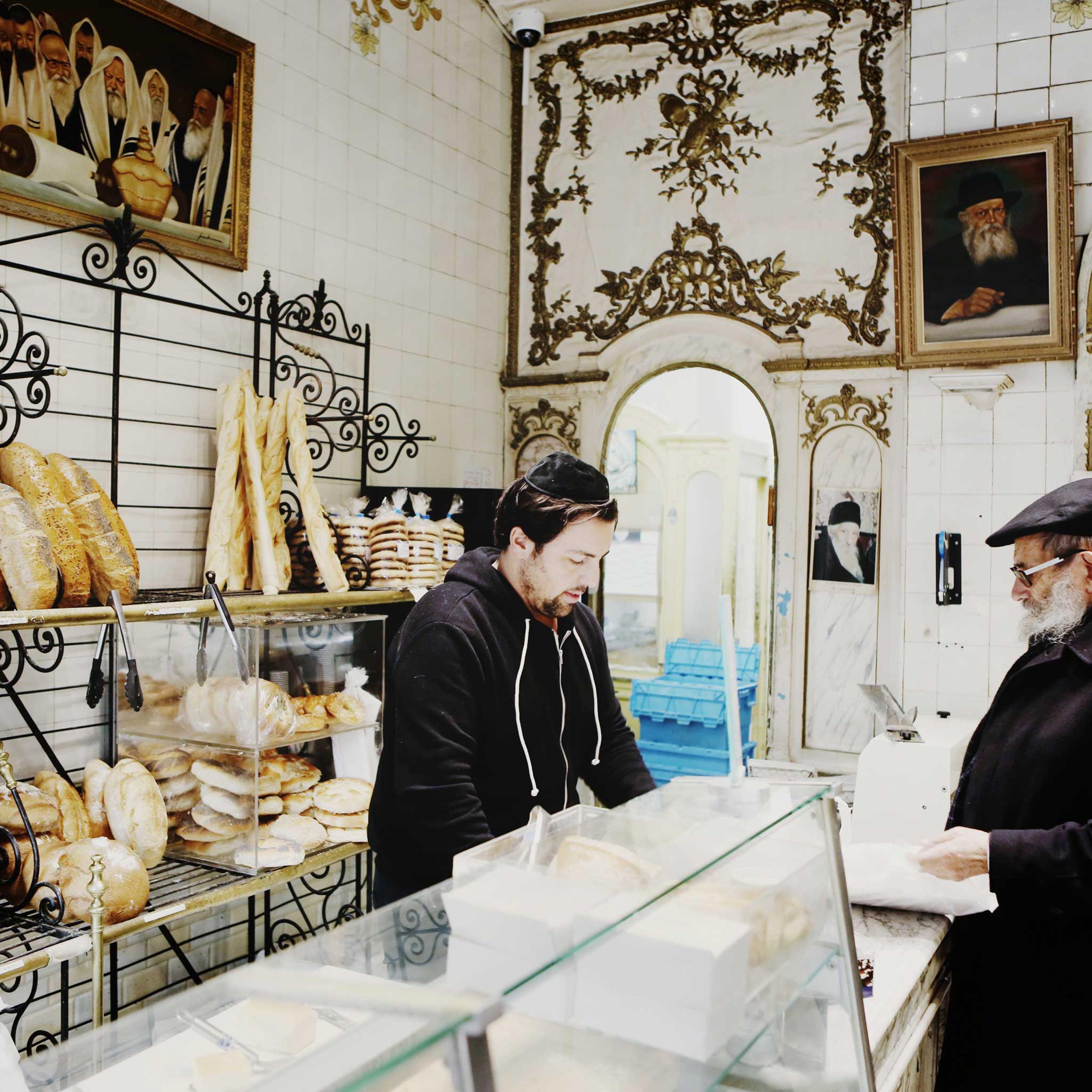 Life goes on at this Jewish bakery in the Marais, a traditionally Jewish quarter in Paris, France, Jan. 11, 2015.