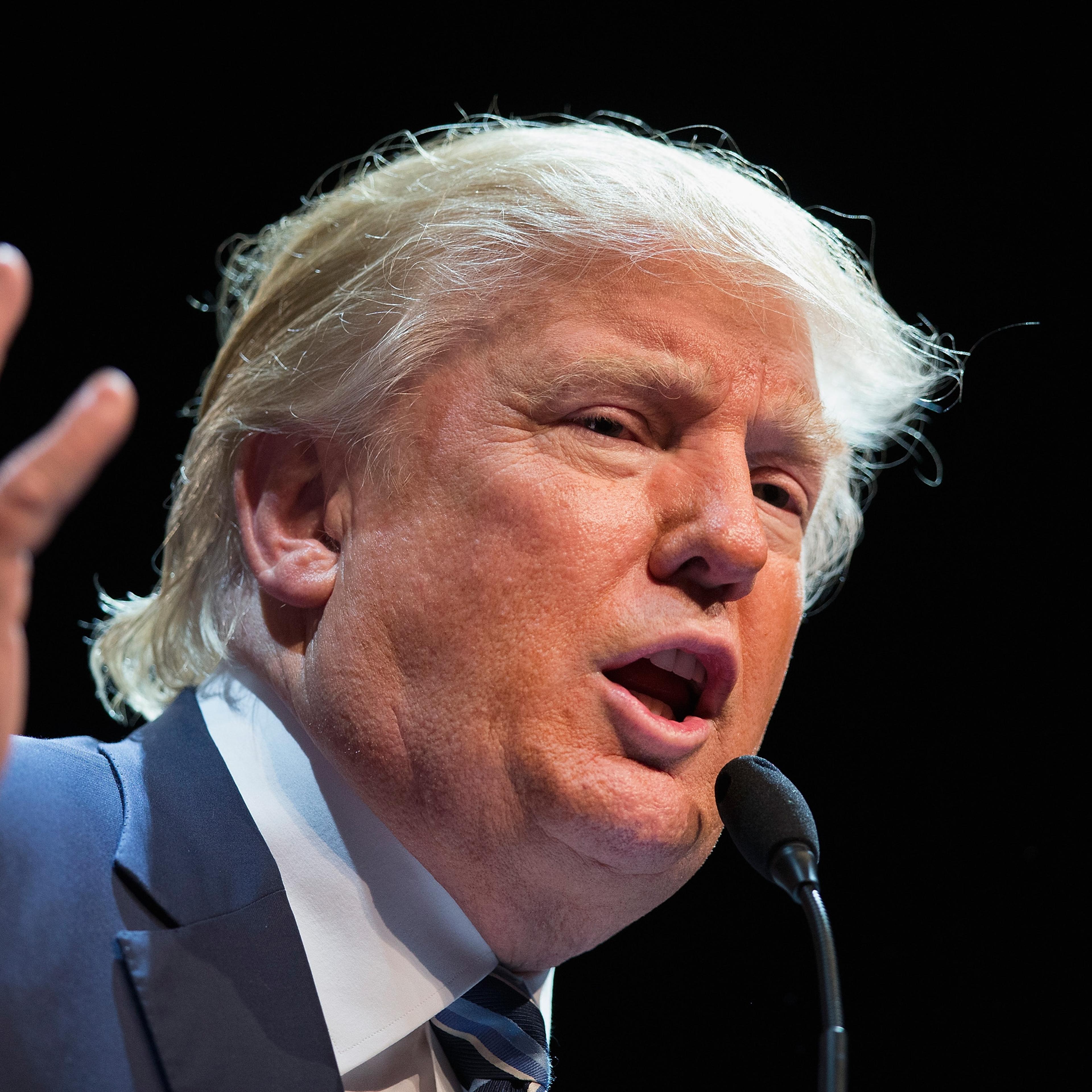 Donald Trump Holds Campaign Rally In Iowa