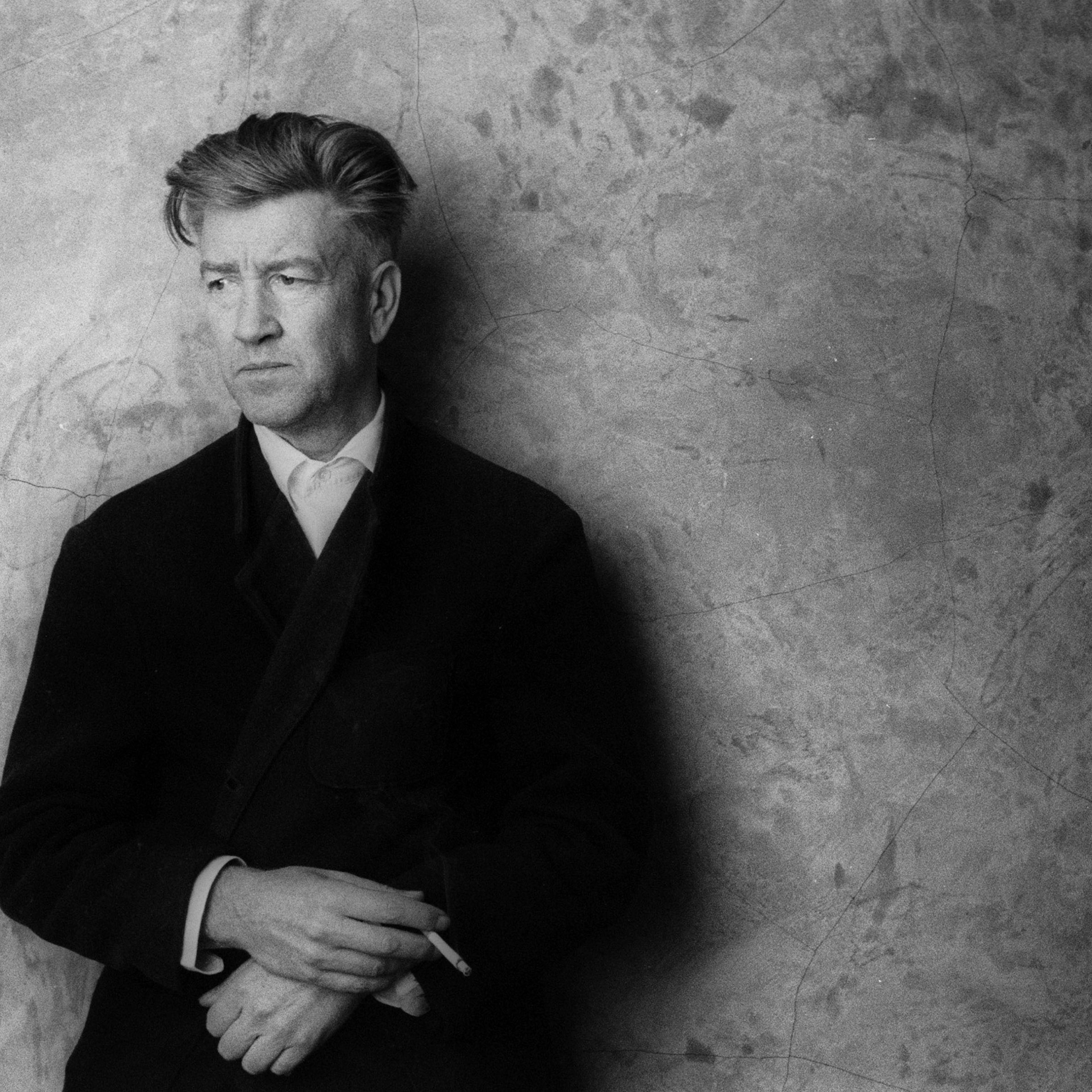 David Lynch at his studio in Los Angeles on March 15, 2002
