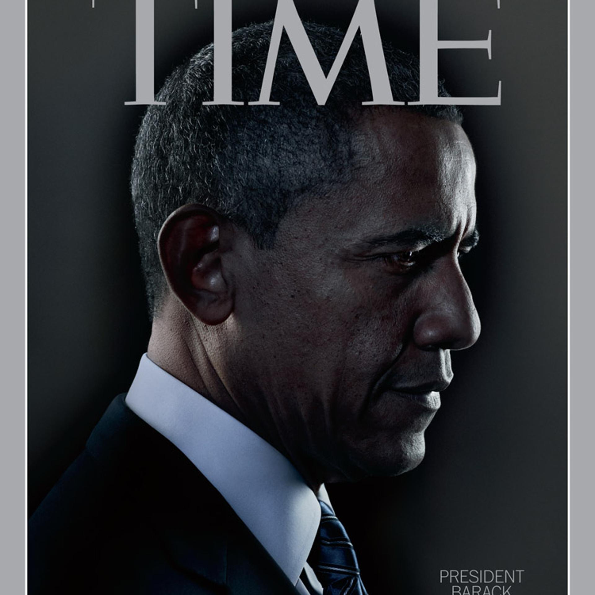 The cover of TIME's 2012 Person of the Year issue, featuring President Barack Obama