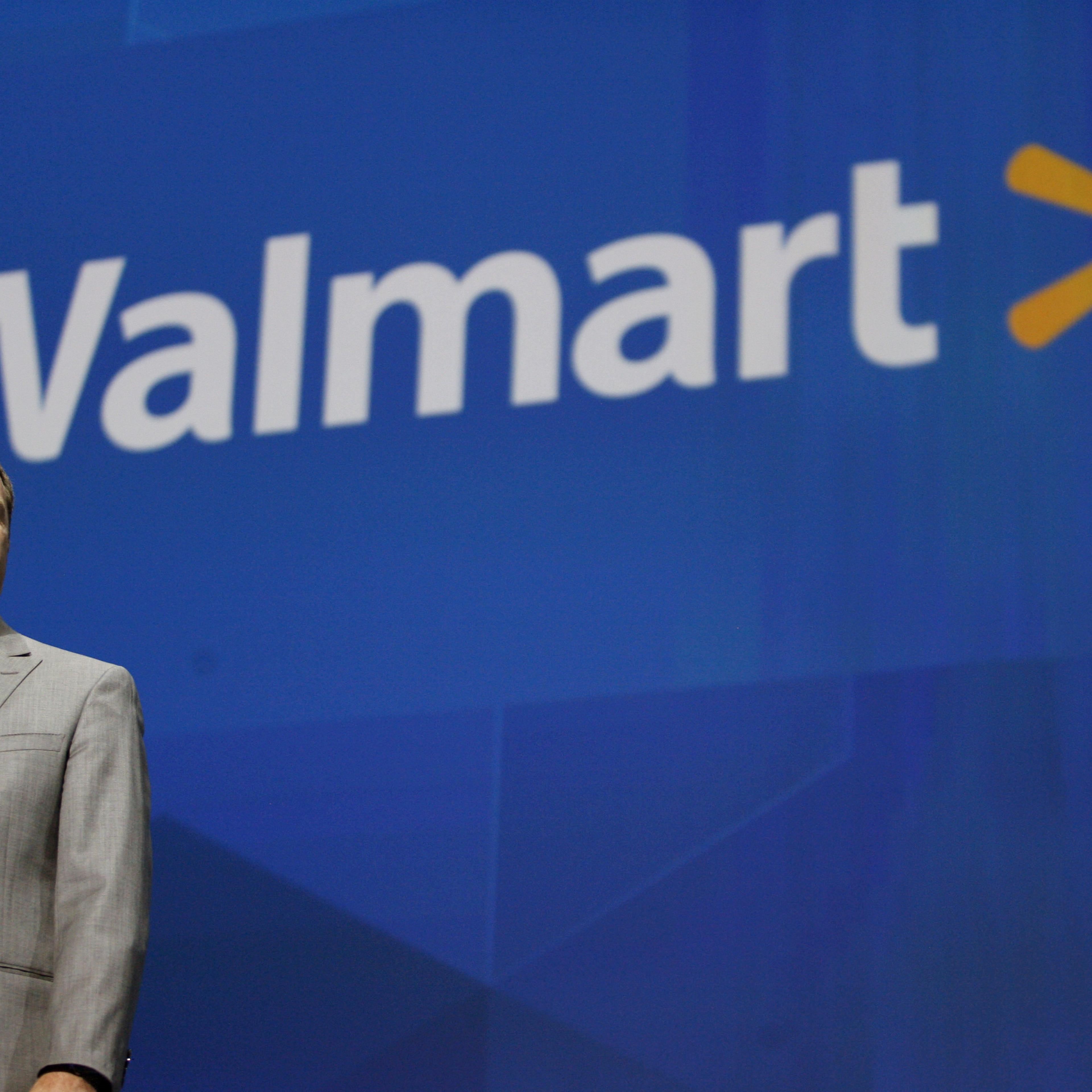Doug McMillon, President and CEO, Wal-Mart International, speaks at the shareholders meeting in Fayetteville, Ark., on June 7, 2013.