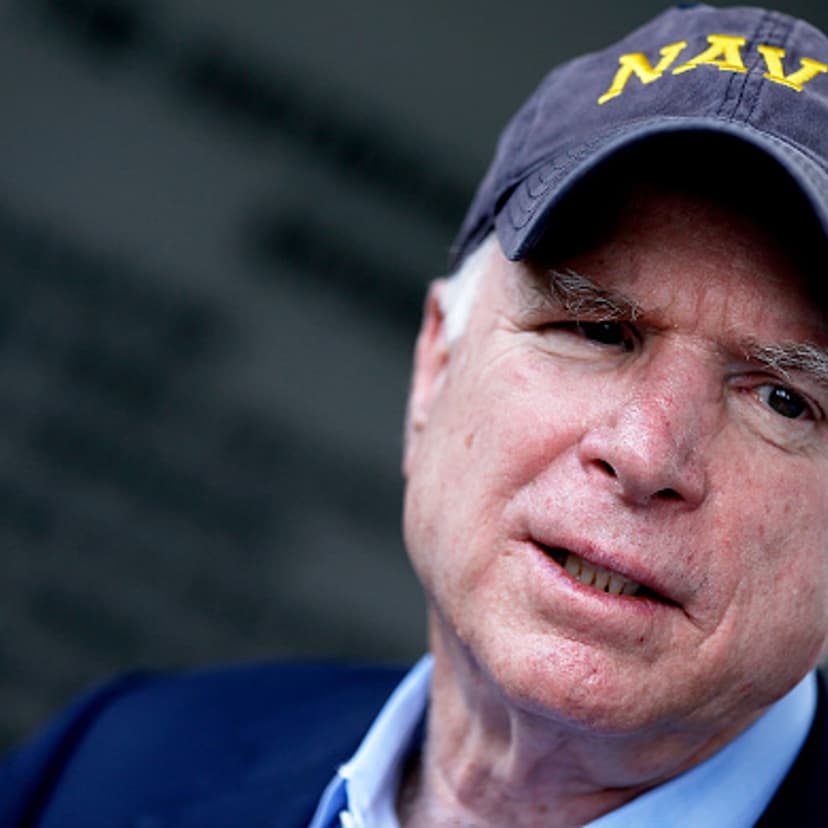 U.S. Senator John McCain speaks to supporters at a Veterans rally on Oct. 13, 2014 in Baton Rouge, Louisiana.