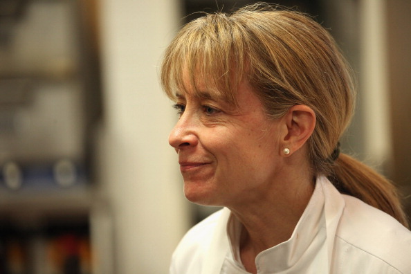 Chef Emily Luchetti prepares at the New York Culinary Experience Dinner Featuring Dufresne, Soltner And Luchetti in New York City on April 28, 2012.