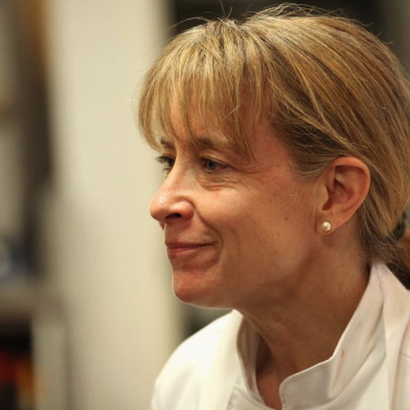 Chef Emily Luchetti prepares at the New York Culinary Experience Dinner Featuring Dufresne, Soltner And Luchetti in New York City on April 28, 2012.