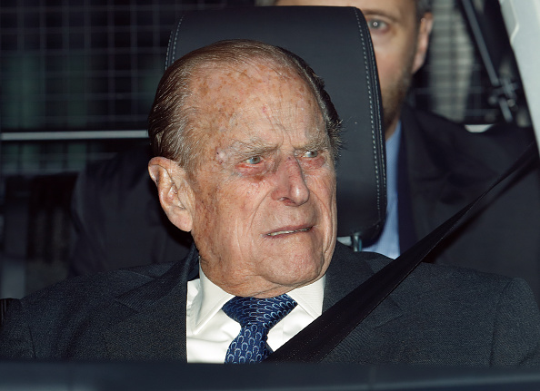 LONDON, UNITED KINGDOM - DECEMBER 19: (EMBARGOED FOR PUBLICATION IN UK NEWSPAPERS UNTIL 24 HOURS AFTER CREATE DATE AND TIME) Prince Philip, Duke of Edinburgh attends a Christmas lunch for members of the Royal Family hosted by Queen Elizabeth II at Buckin