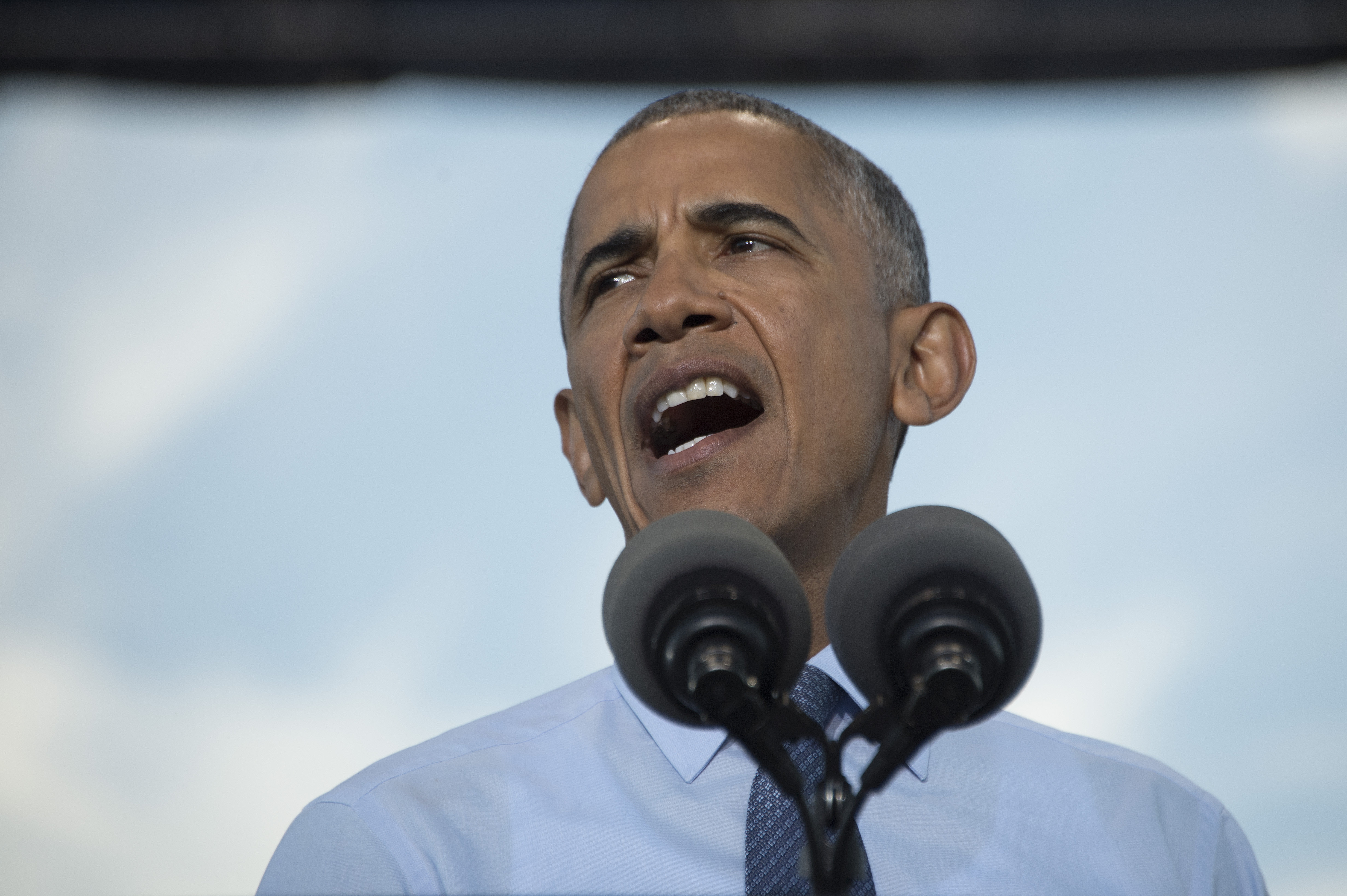 Barack Obama speaks during a Hillary for America campaign event in Greensboro, N.C., on Oct. 11, 2016.