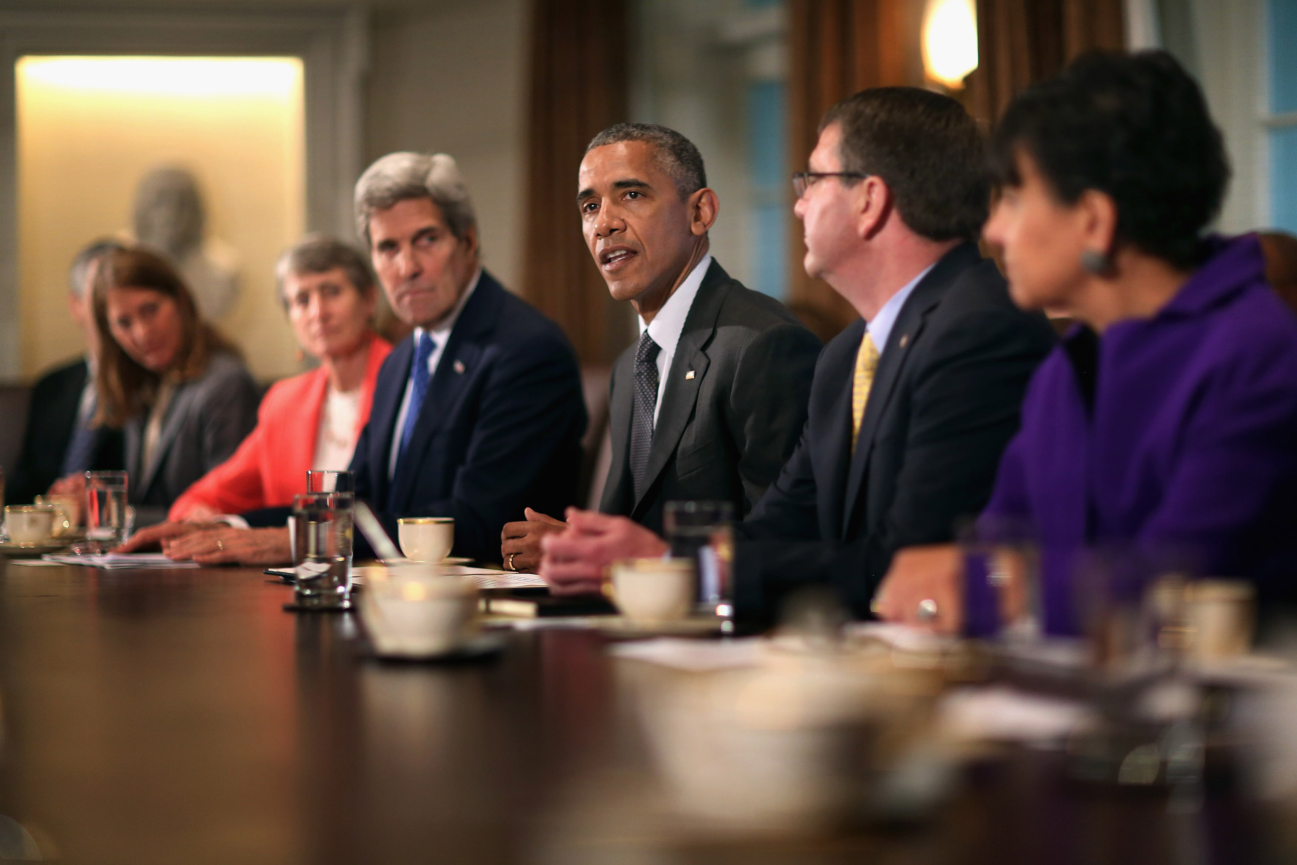 President Obama Holds A Cabinet Meeting At White House