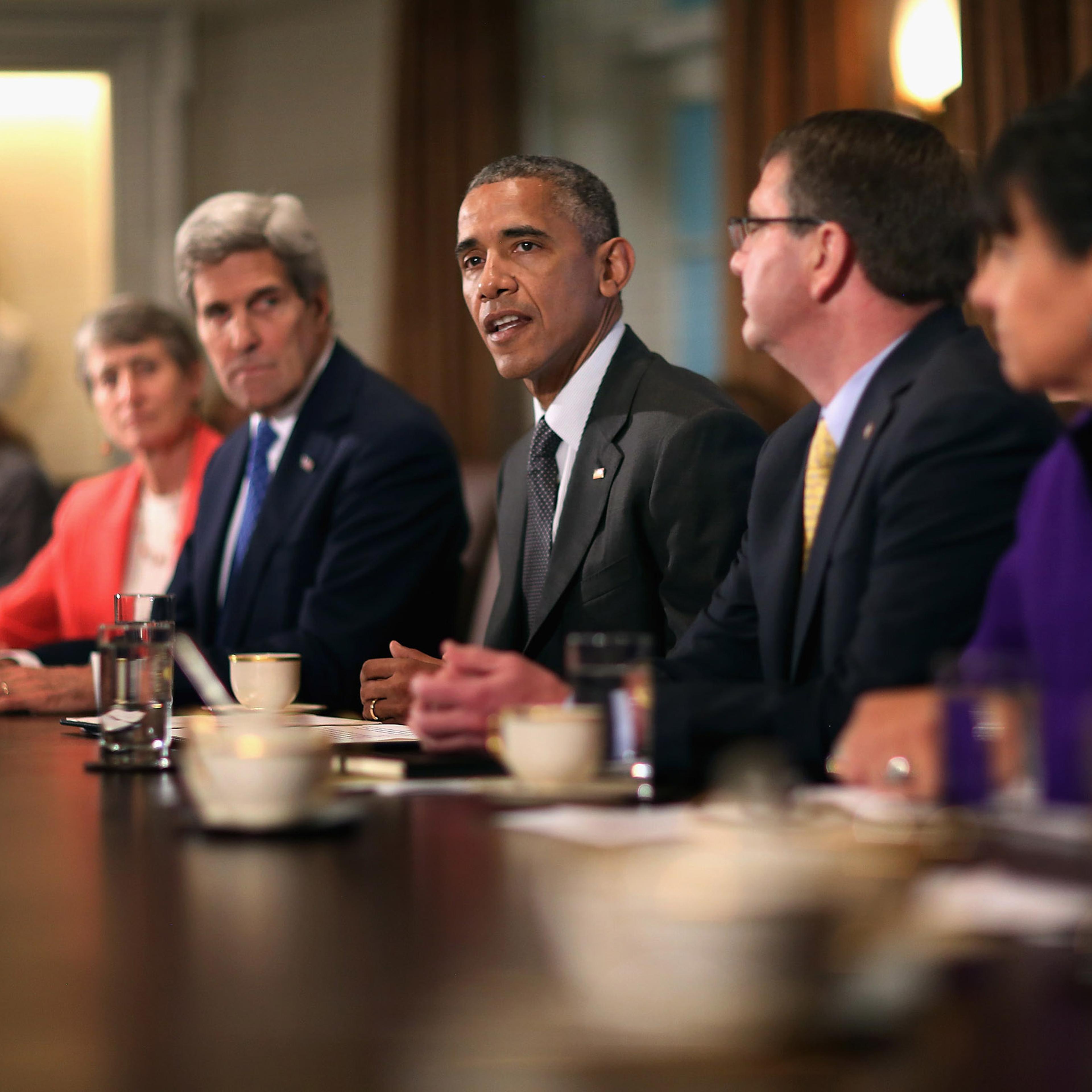 President Obama Holds A Cabinet Meeting At White House