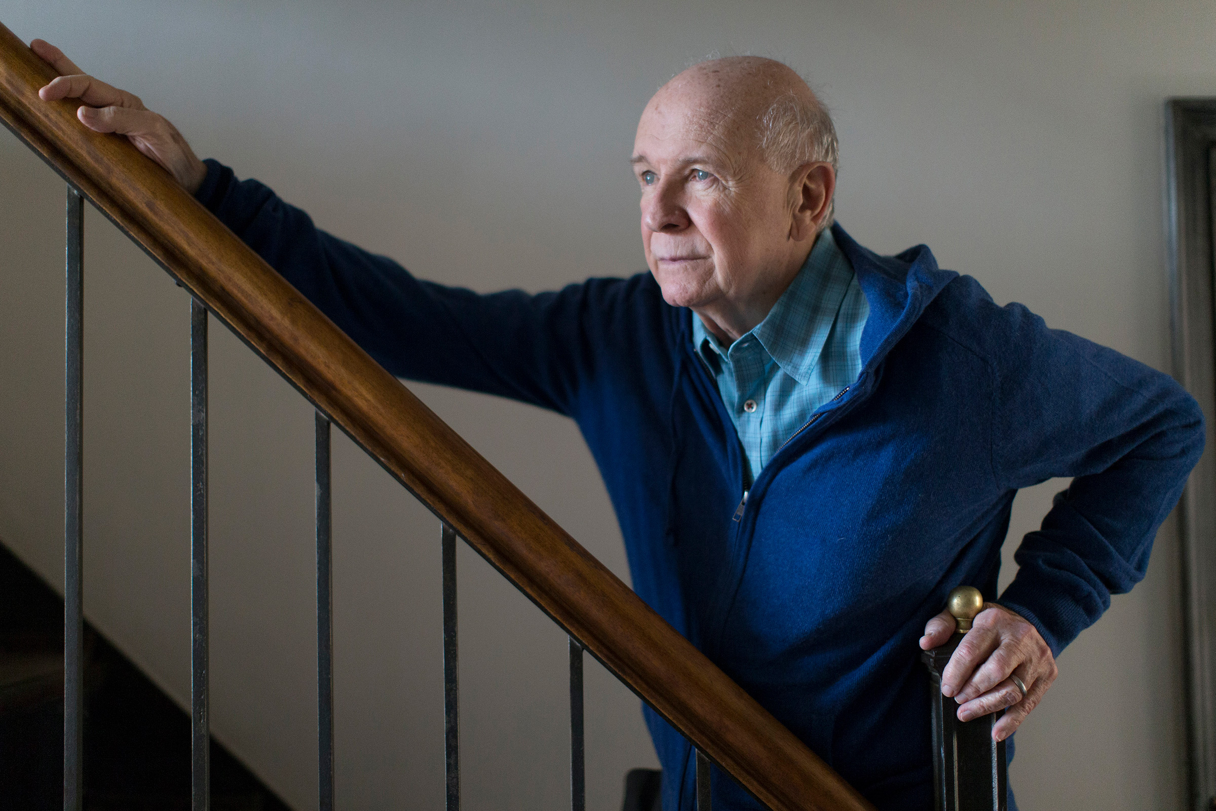Terrence McNally at his home in New York, Feb. 14, 2014.