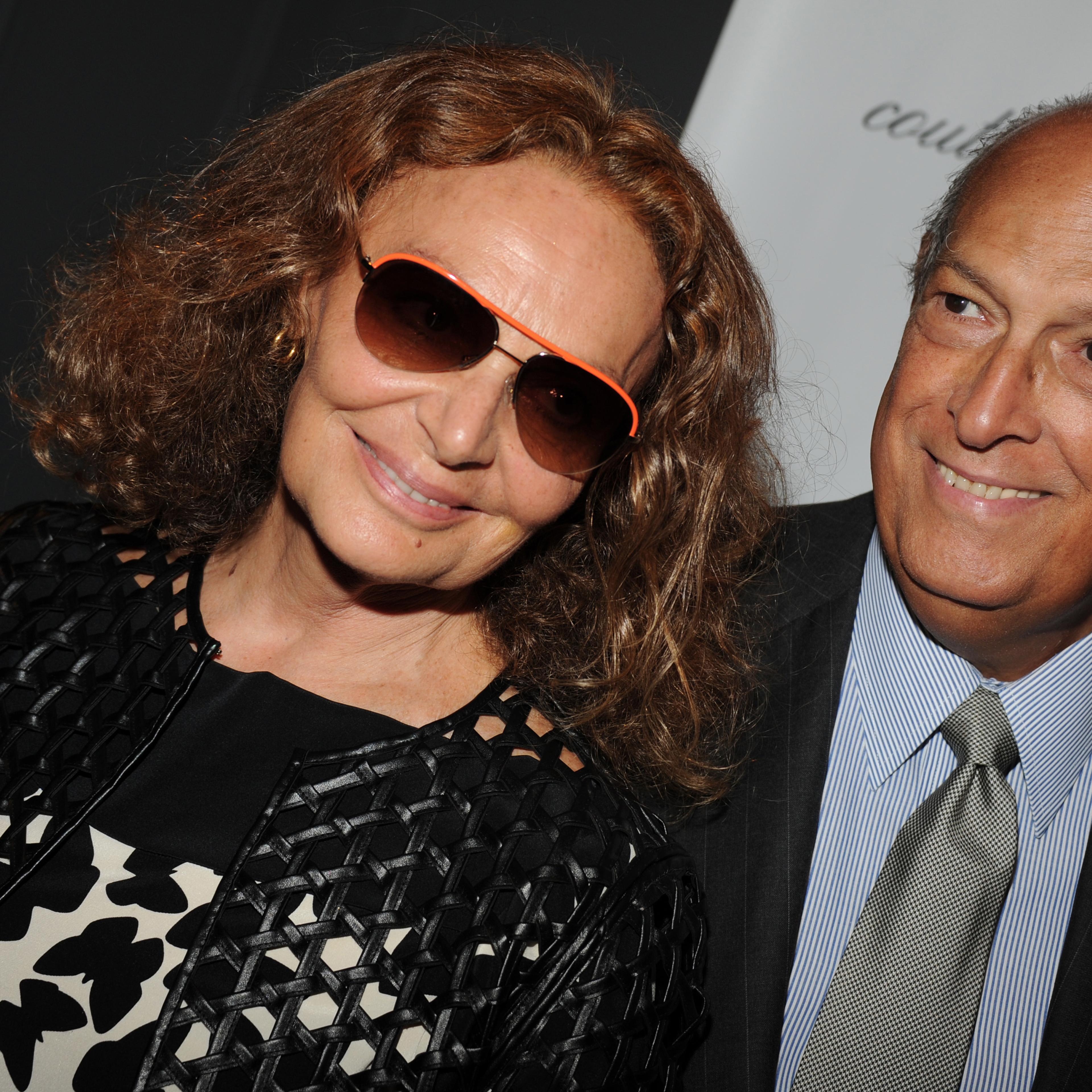 From Left: Diane von Furstenberg and Oscar de la Renta attend a function at Lincoln Center in new York City on Sept. 5, 2012.