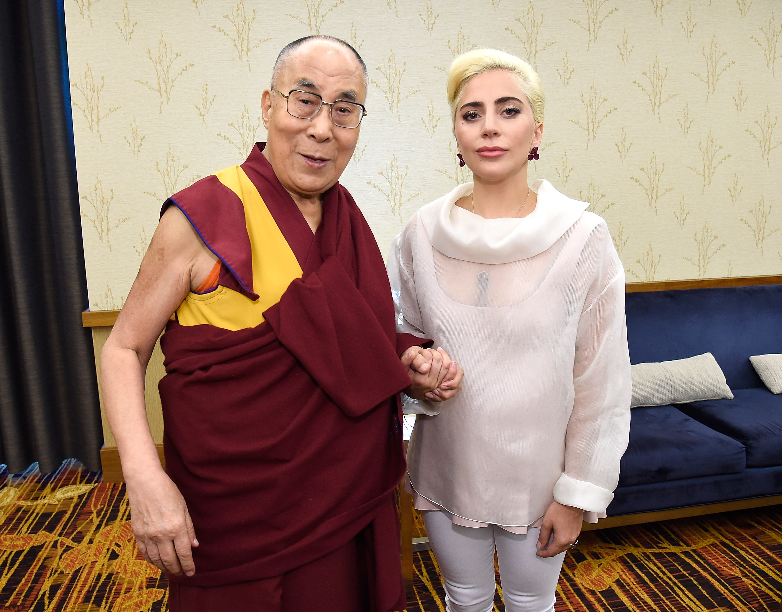 Lady Gaga Joins His Holiness the Dalai Lama to Speak to US Mayors About Kindness