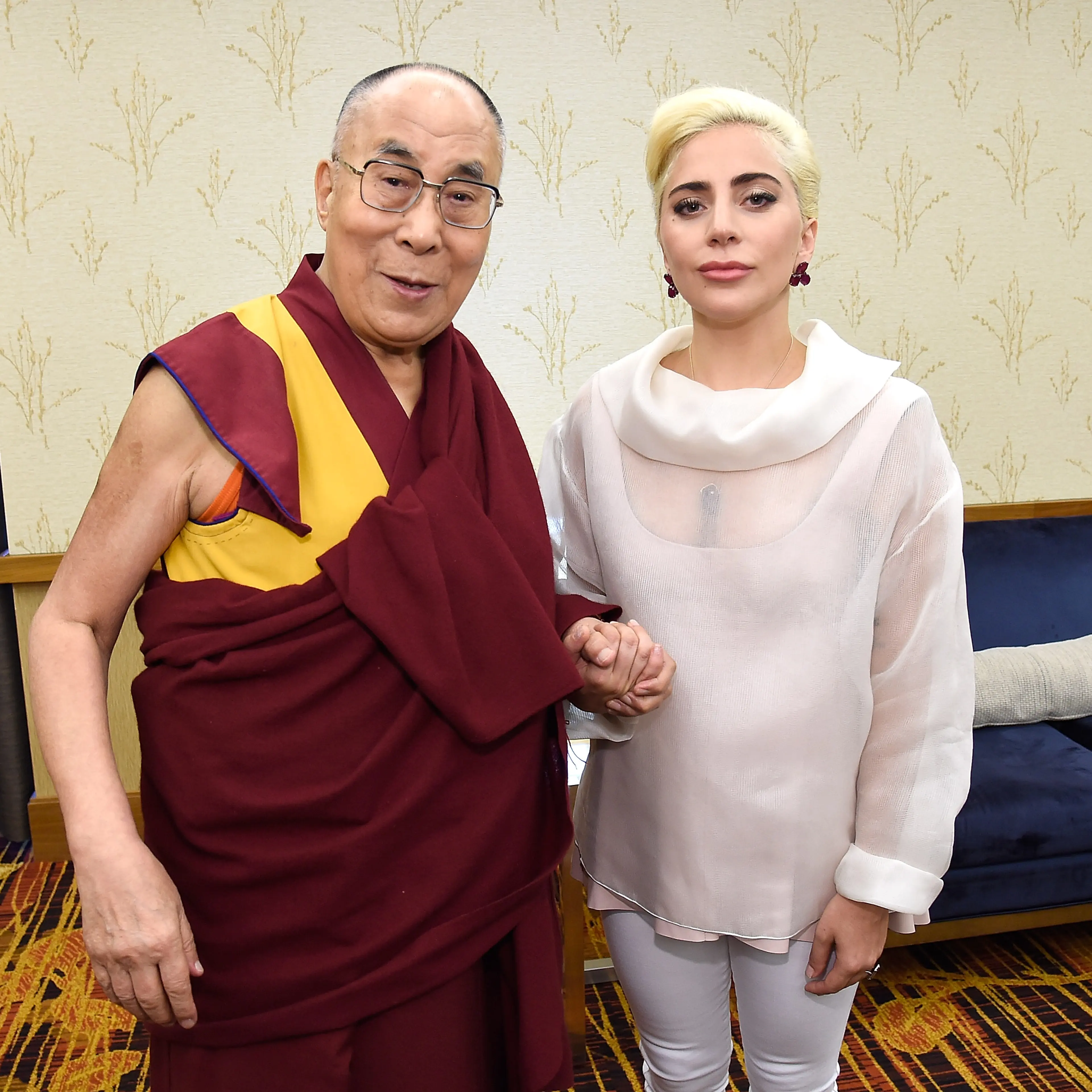 Lady Gaga Joins His Holiness the Dalai Lama to Speak to US Mayors About Kindness