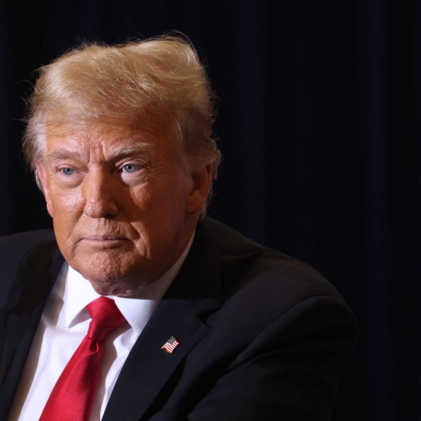 Former President Trump Holds Rally In Coralville, Iowa