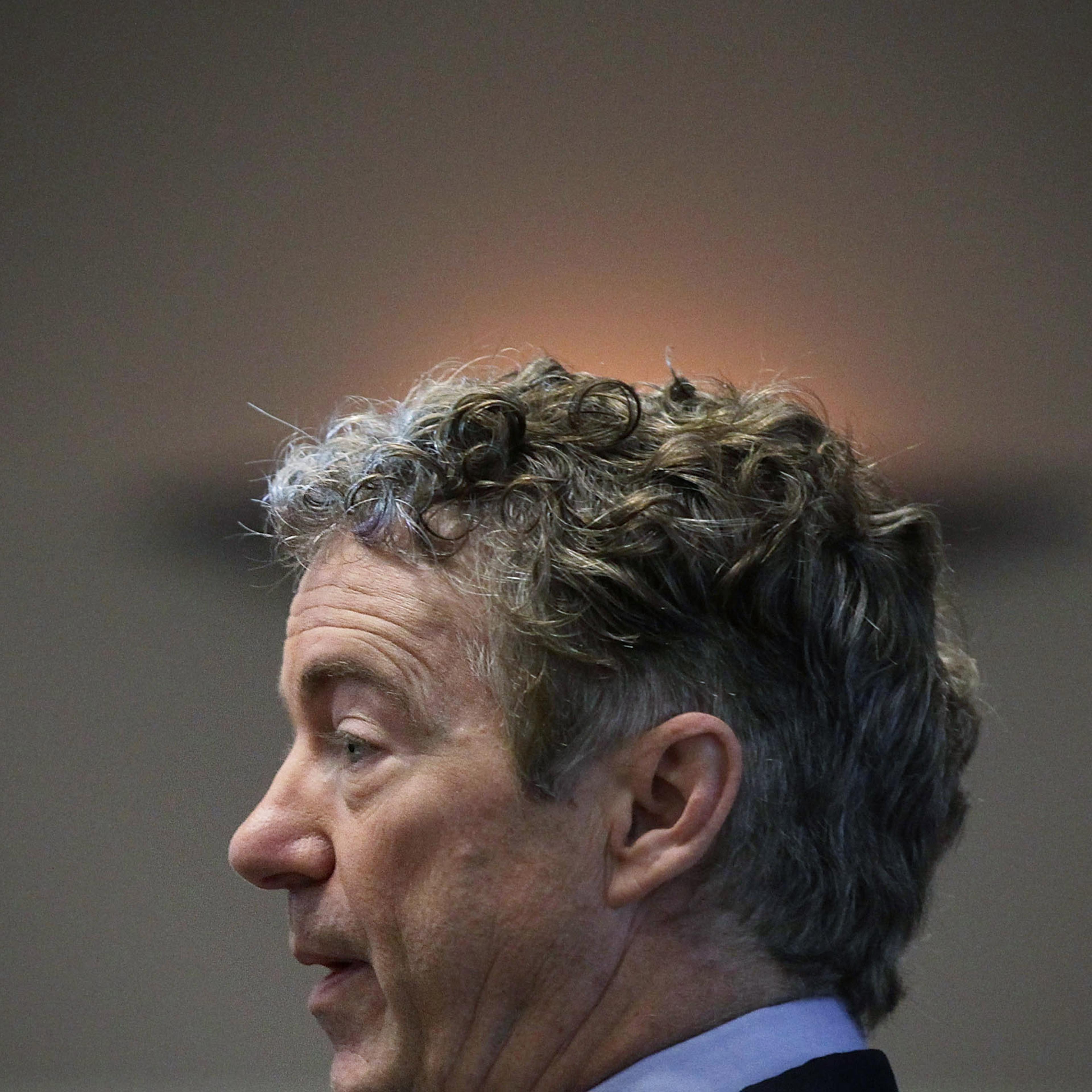 WASHINGTON, DC - NOVEMBER 19: Republican presidential candidate Sen. Rand Paul (R-KY) speaks during a "Students For Rand Rally" at George Washington University November 19, 2015 in Washington, DC. Sen. Paul continued to campaign for the Republican nomin