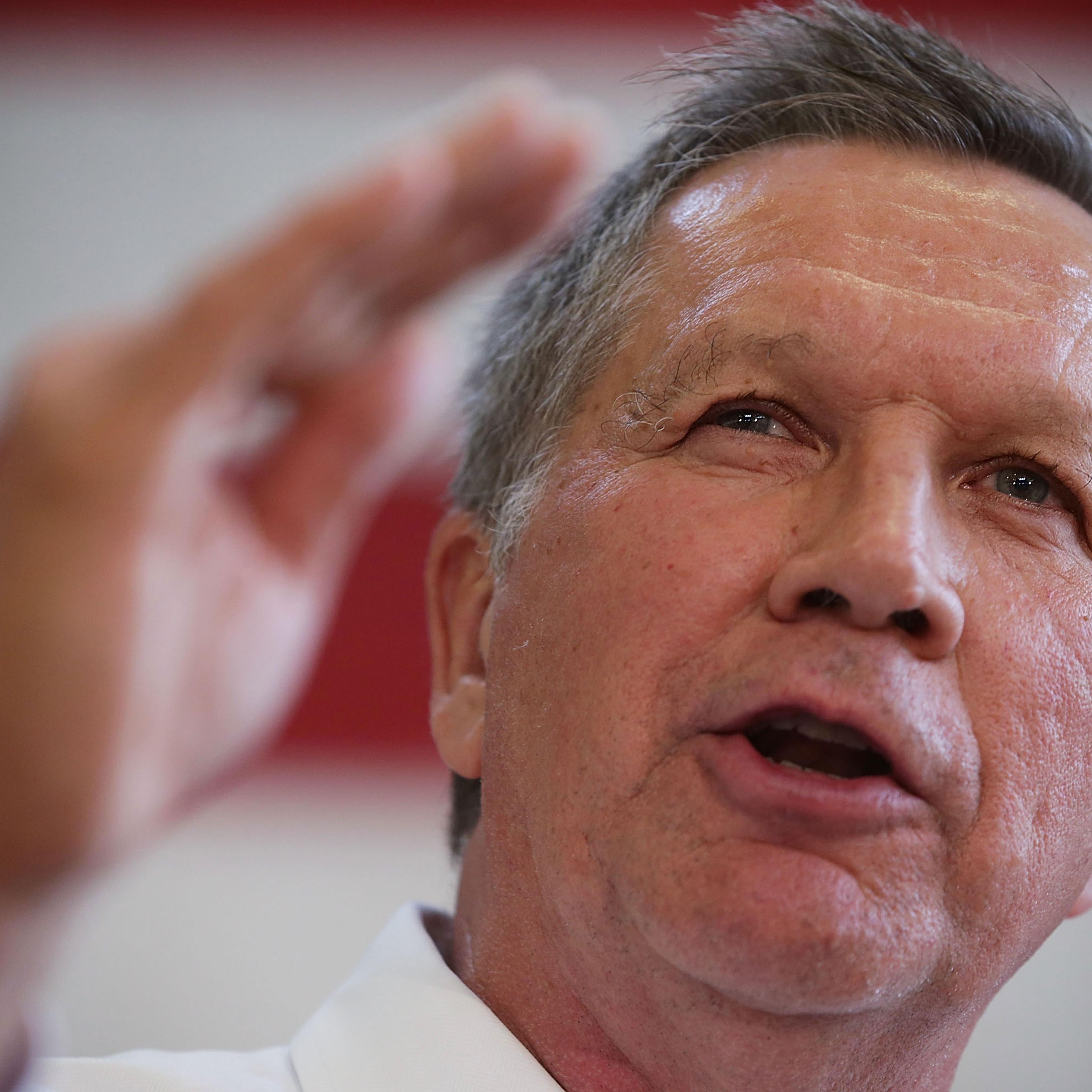 John Kasich Campaigns In Maryland Ahead Of State Primary