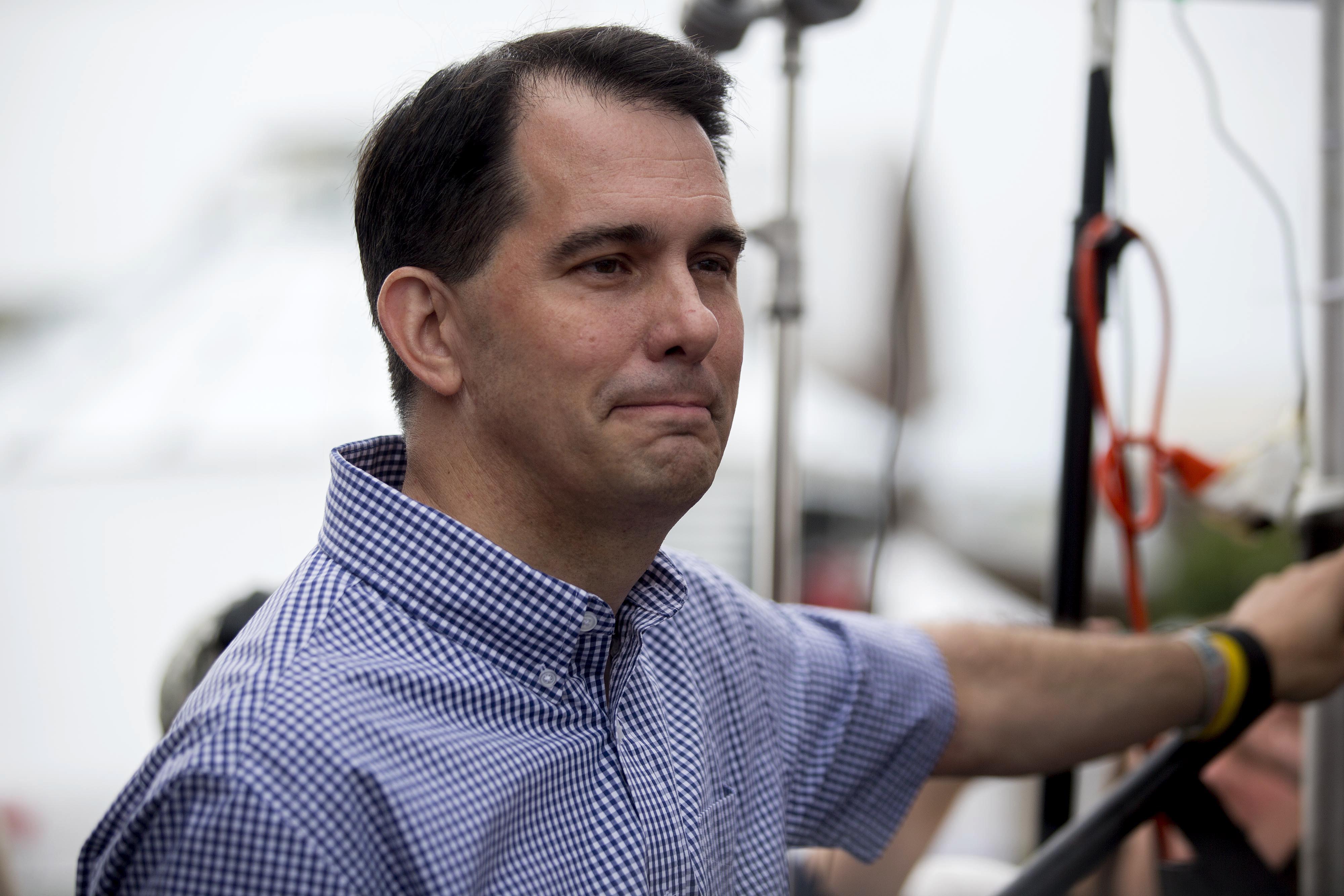 Presidential Candidates Speak At Iowa State Fair Soapbox