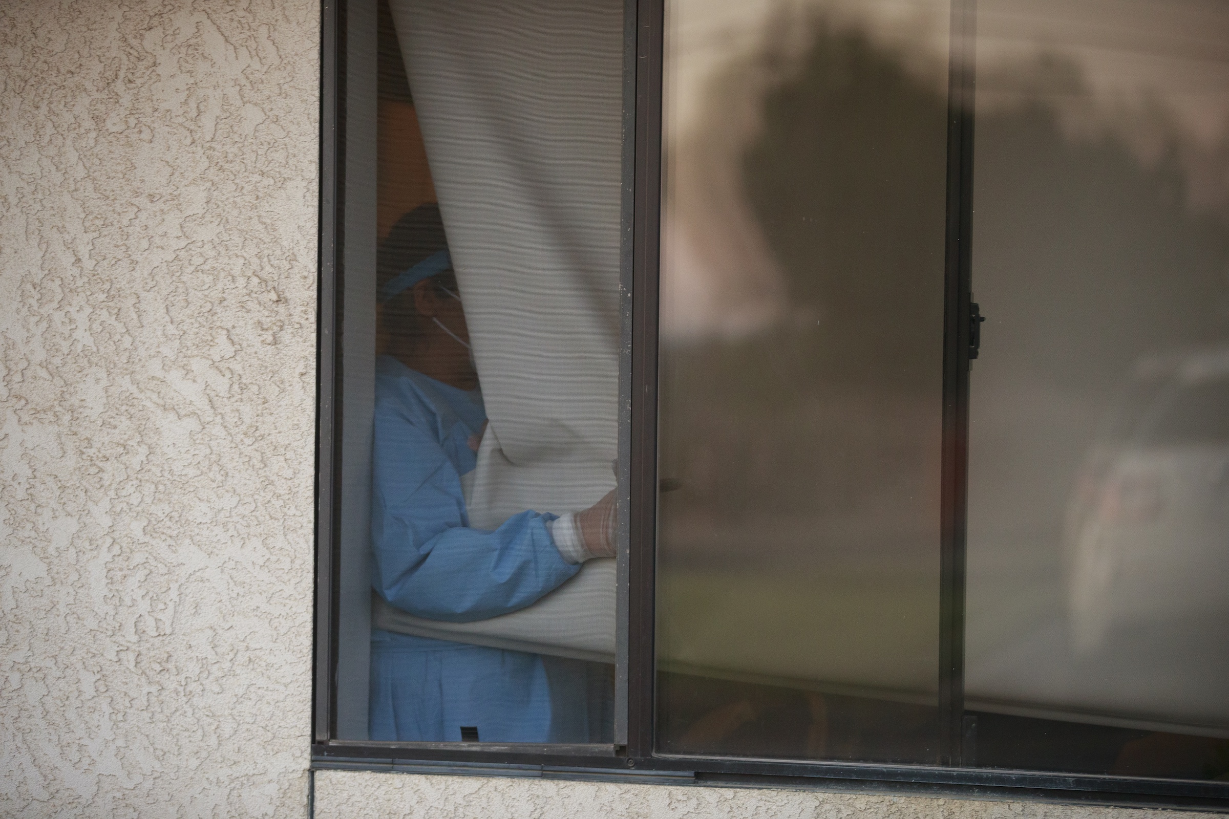 A nursing home in California in April.