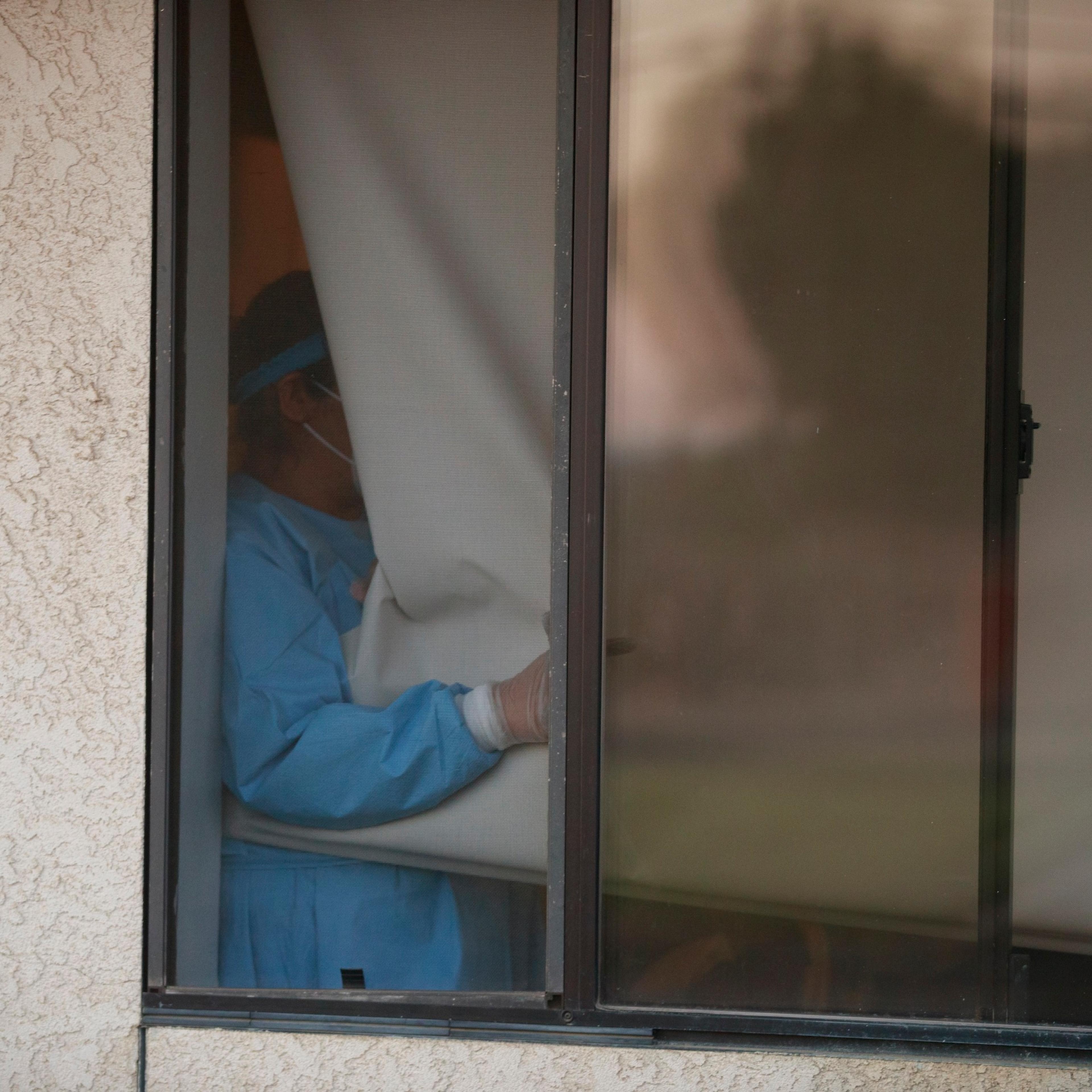A nursing home in California in April.