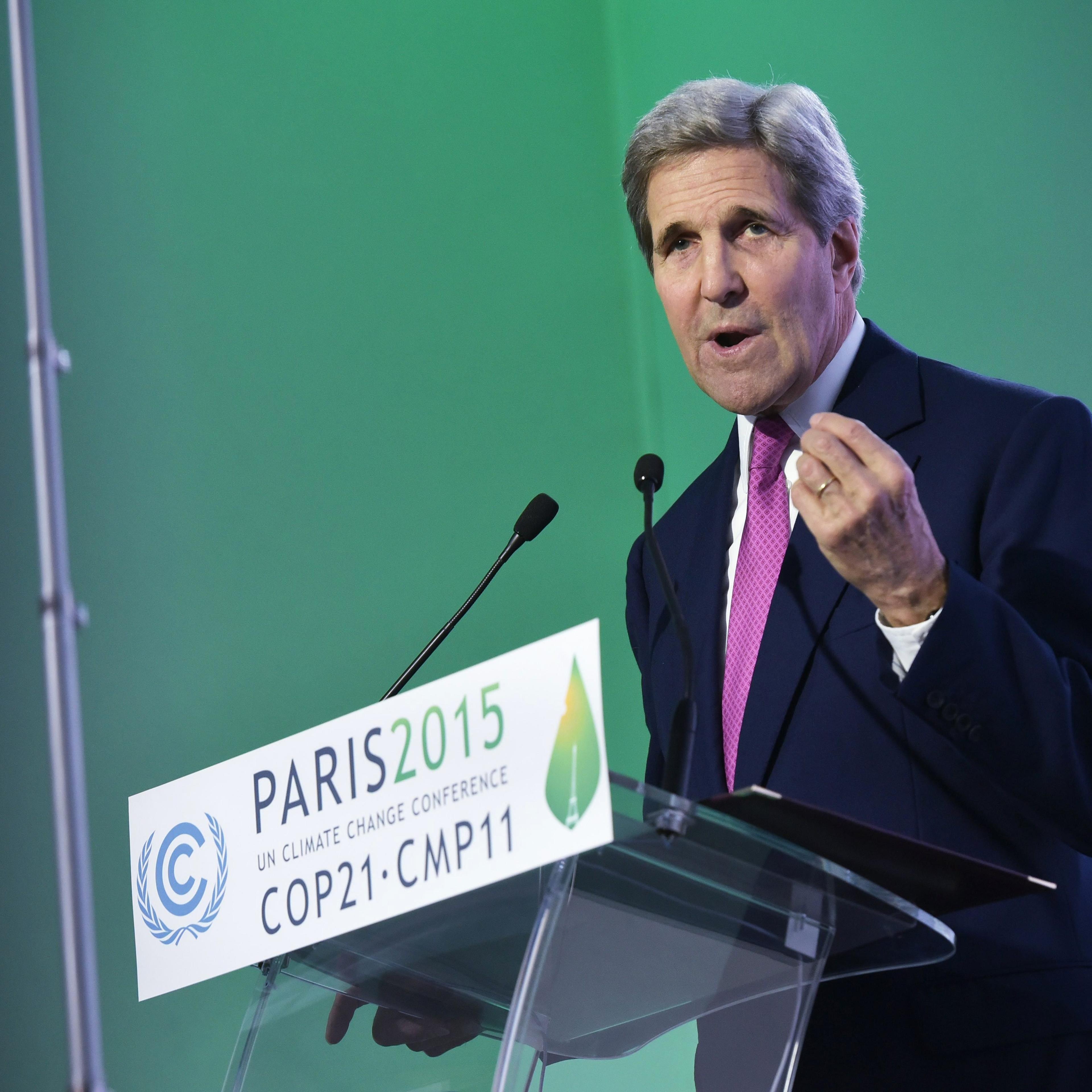 John Kerry climate change cop21 paris