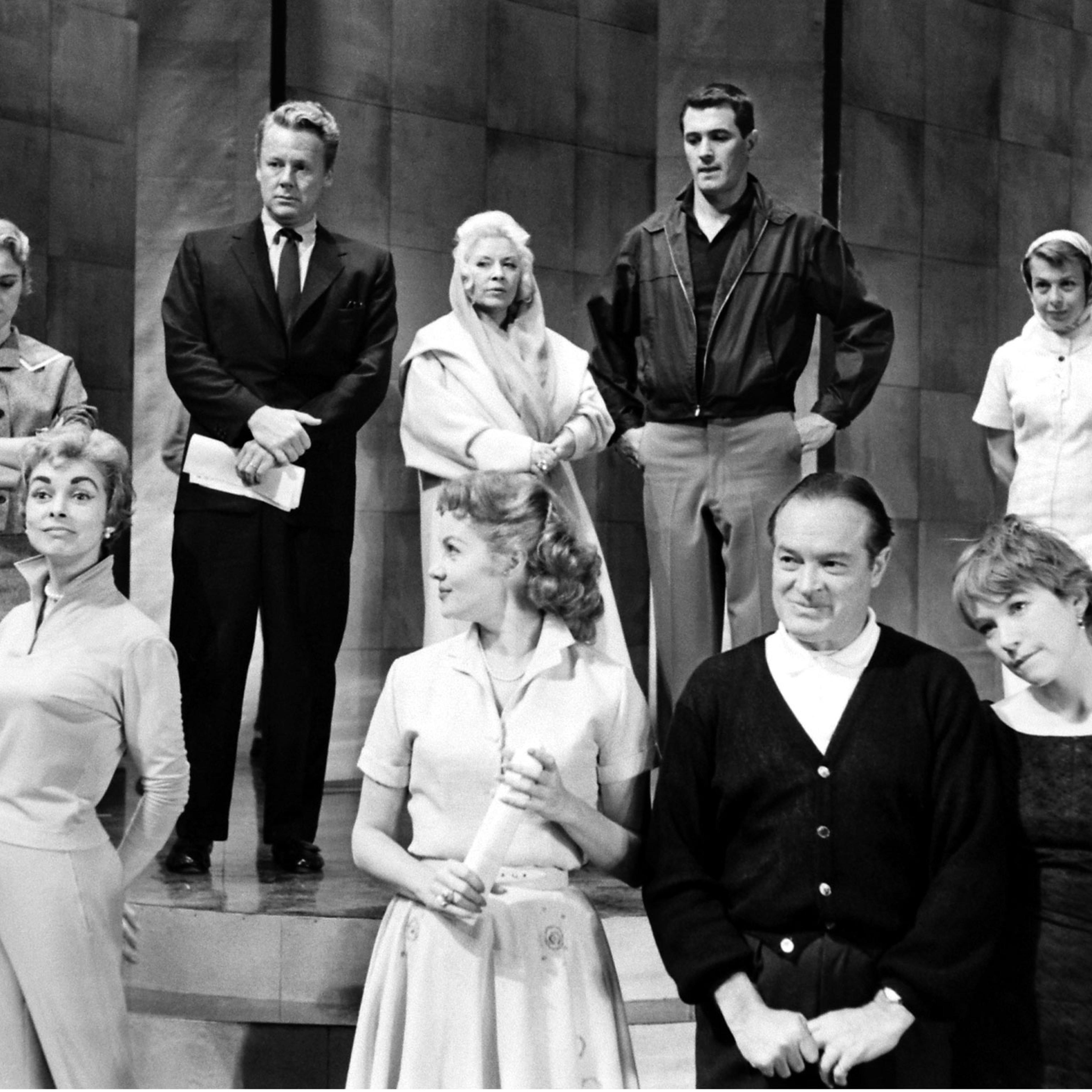 Shirley Jones, Van Johnson, Mae West, Rock Hudson, Marge Gower Champion, Janet Leigh, Rhonda Fleming, Bob Hope, Shirley MacLaine