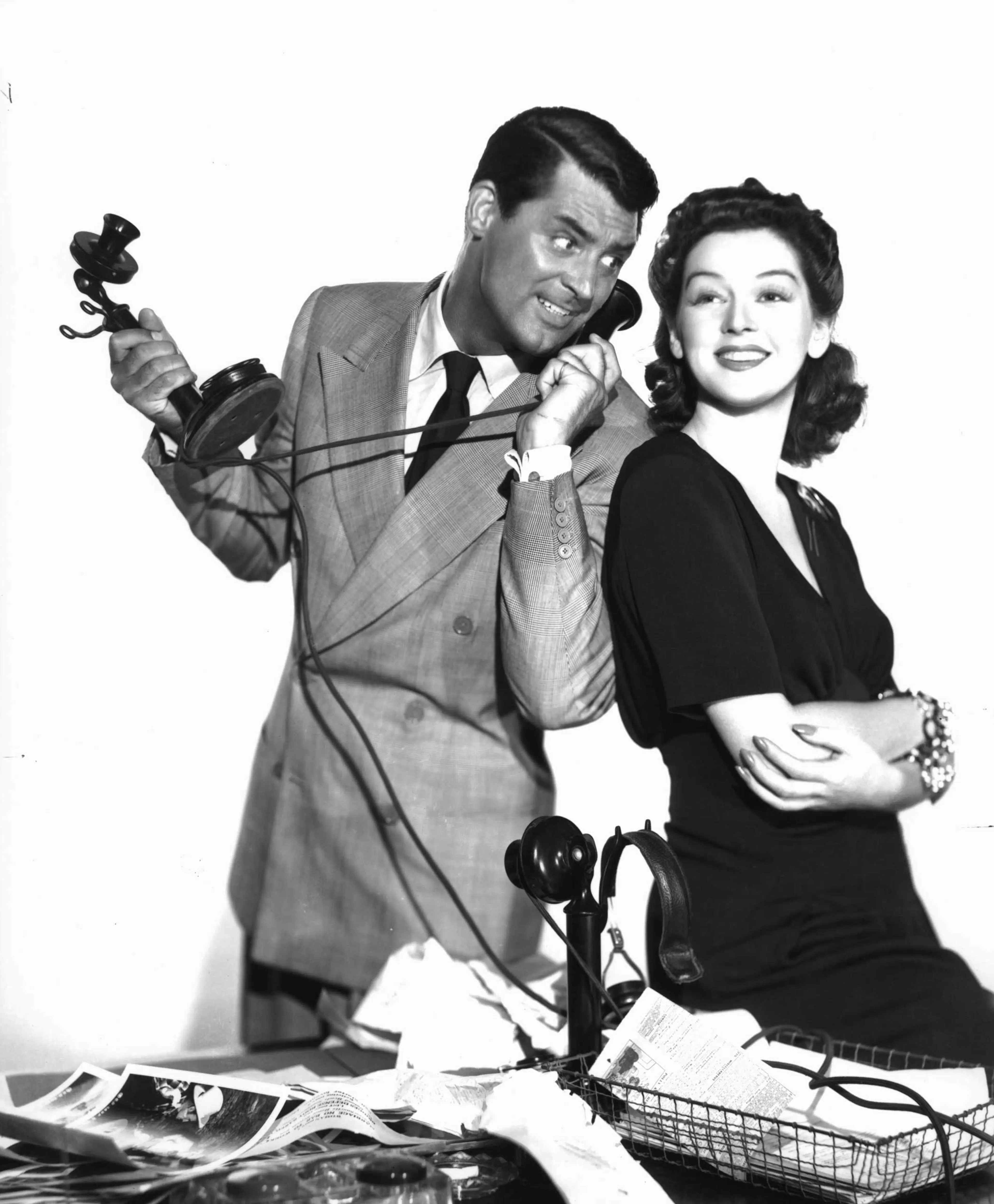 Cary Grant And Rosalind Russell In 'His Girl Friday'