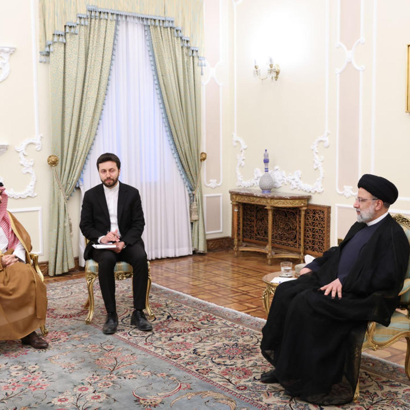 Saudi Arabian Foreign Minister Faisal bin Farhan Al-Saud in Iran