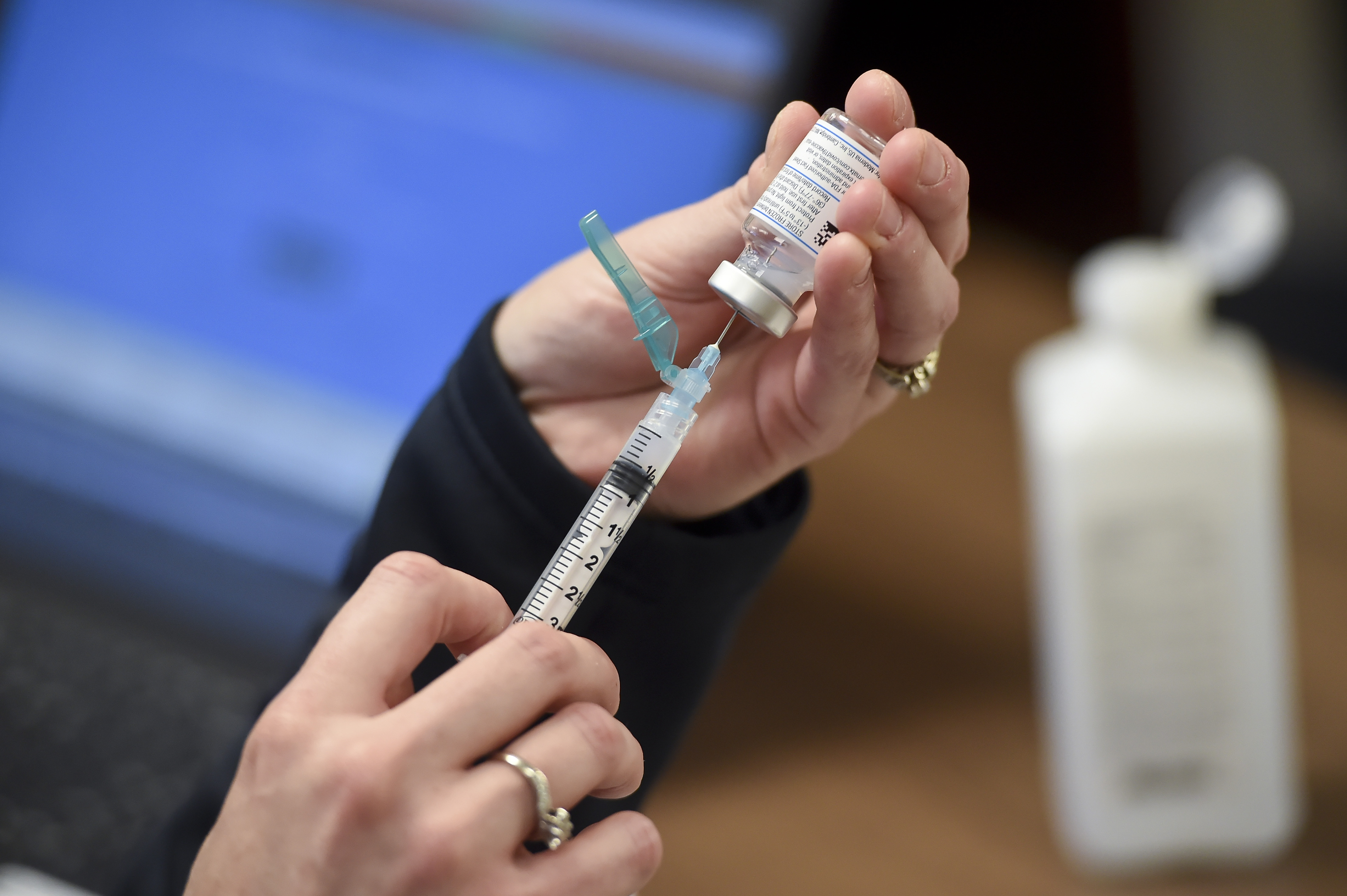 Moderna COVID-19 Vaccine Being Administered At Health Center In Pennsylvania