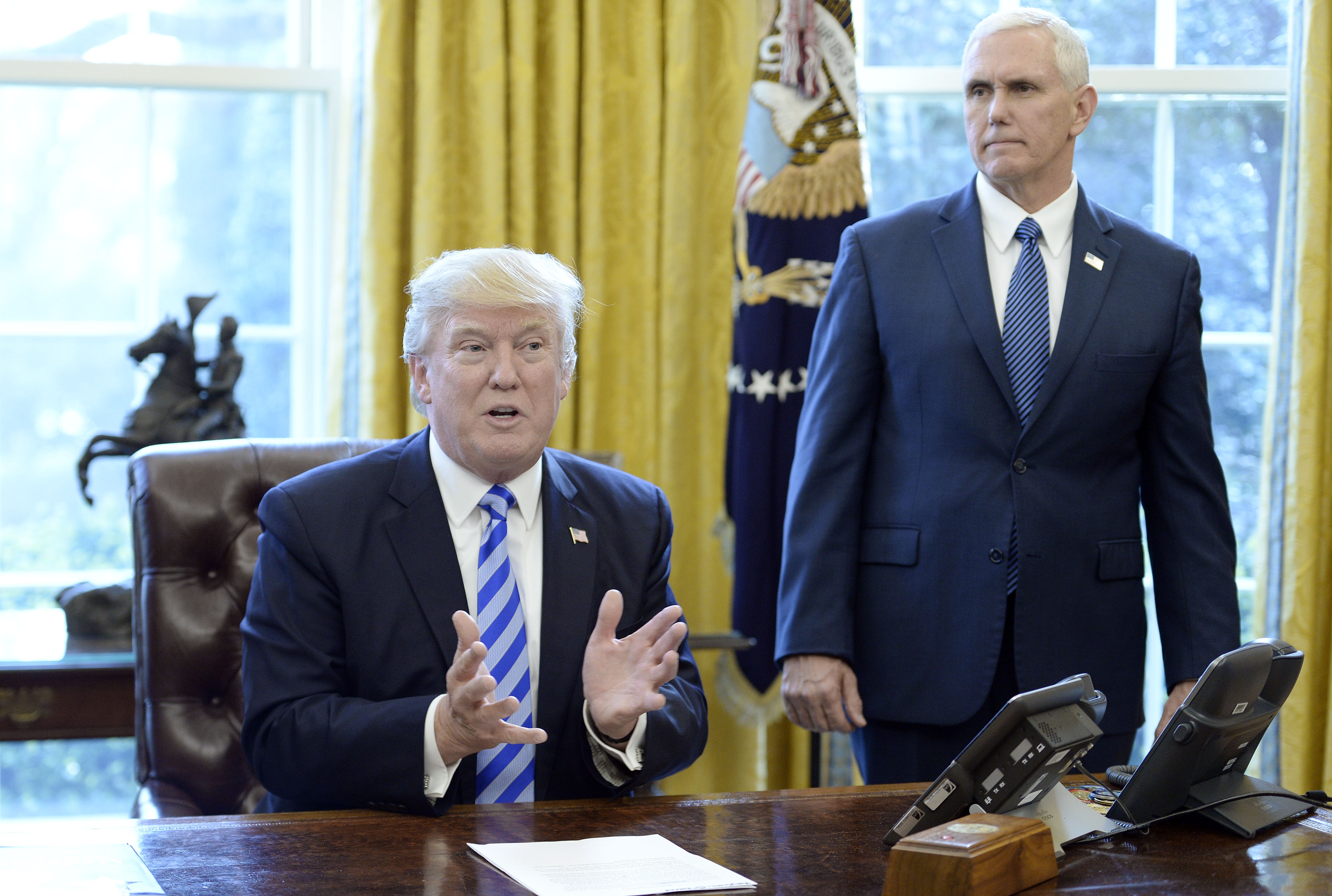 President Trump Speaks After House GOP Pulls Vote On American Health Care Act