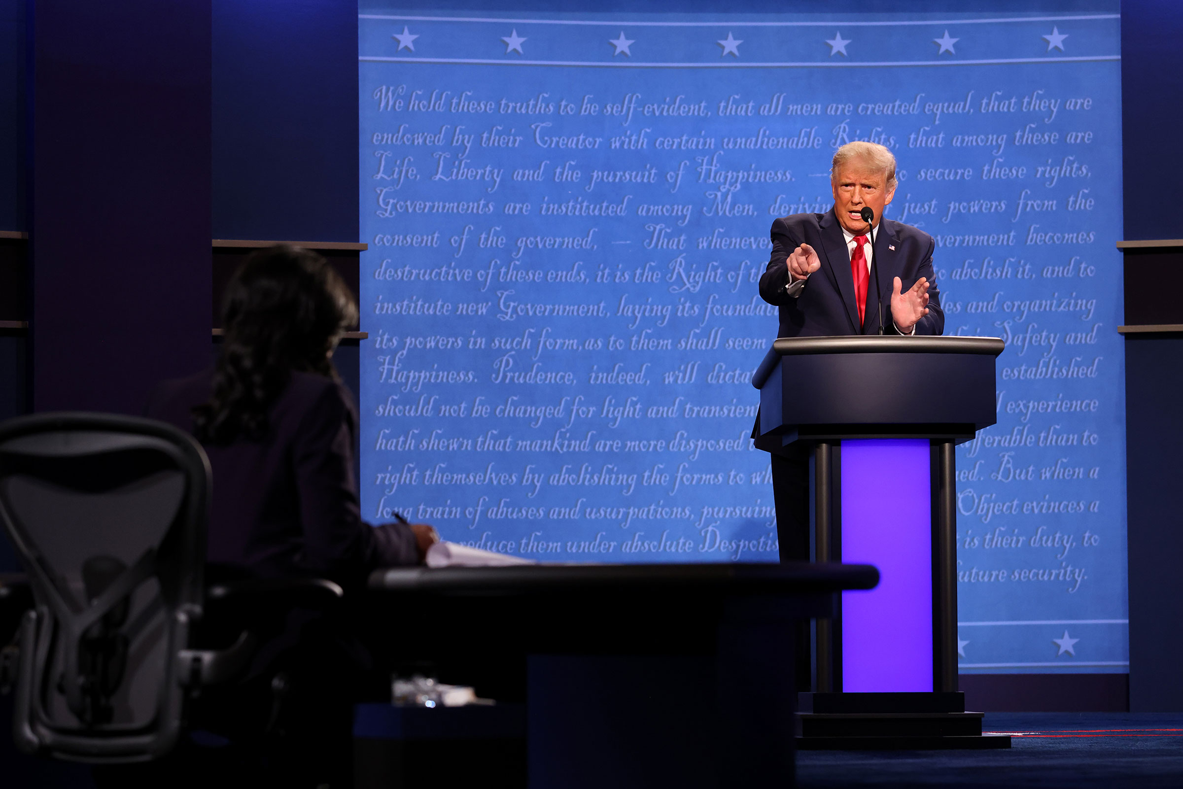 Donald Trump And Joe Biden Participate In Final Debate Before Presidential Election