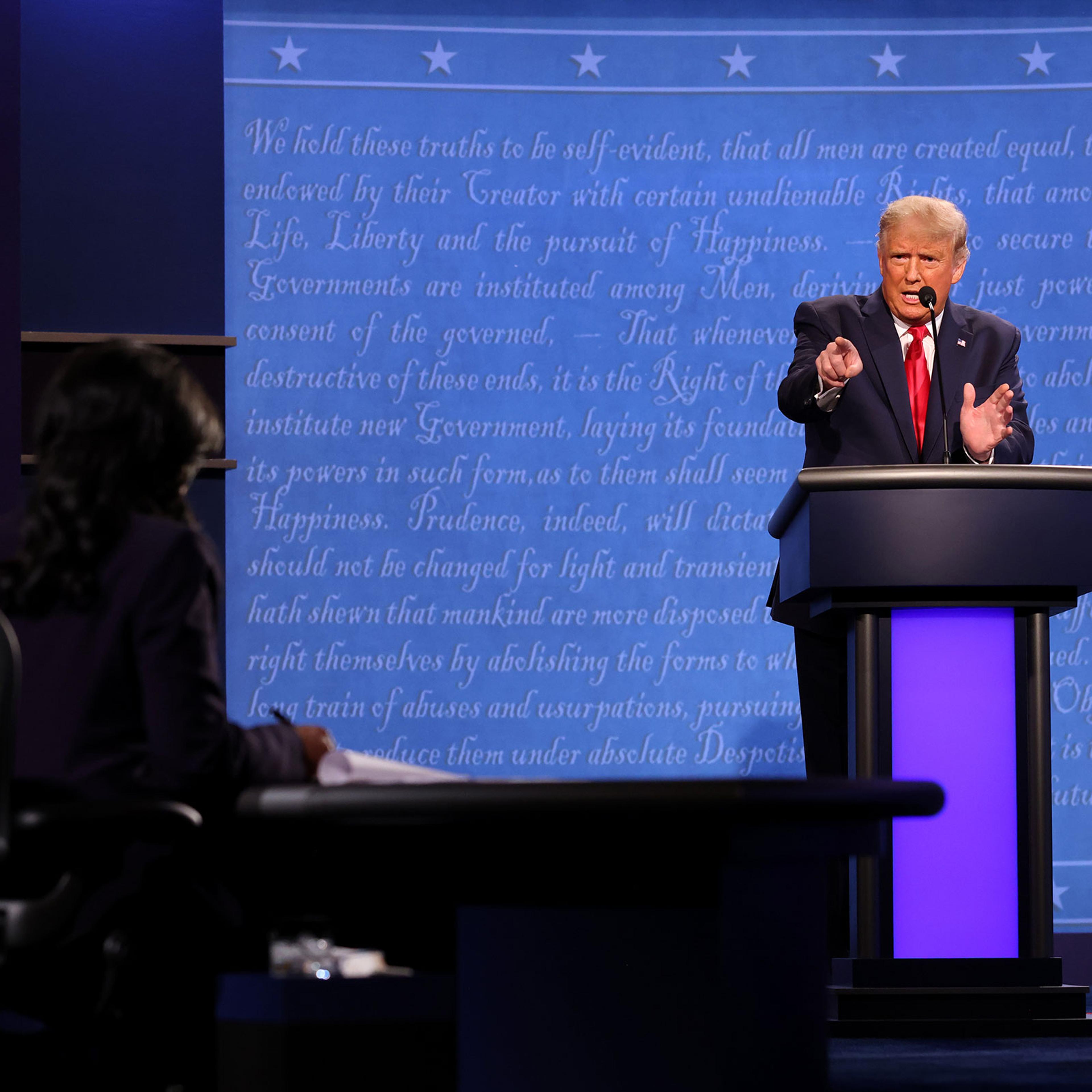 Donald Trump And Joe Biden Participate In Final Debate Before Presidential Election