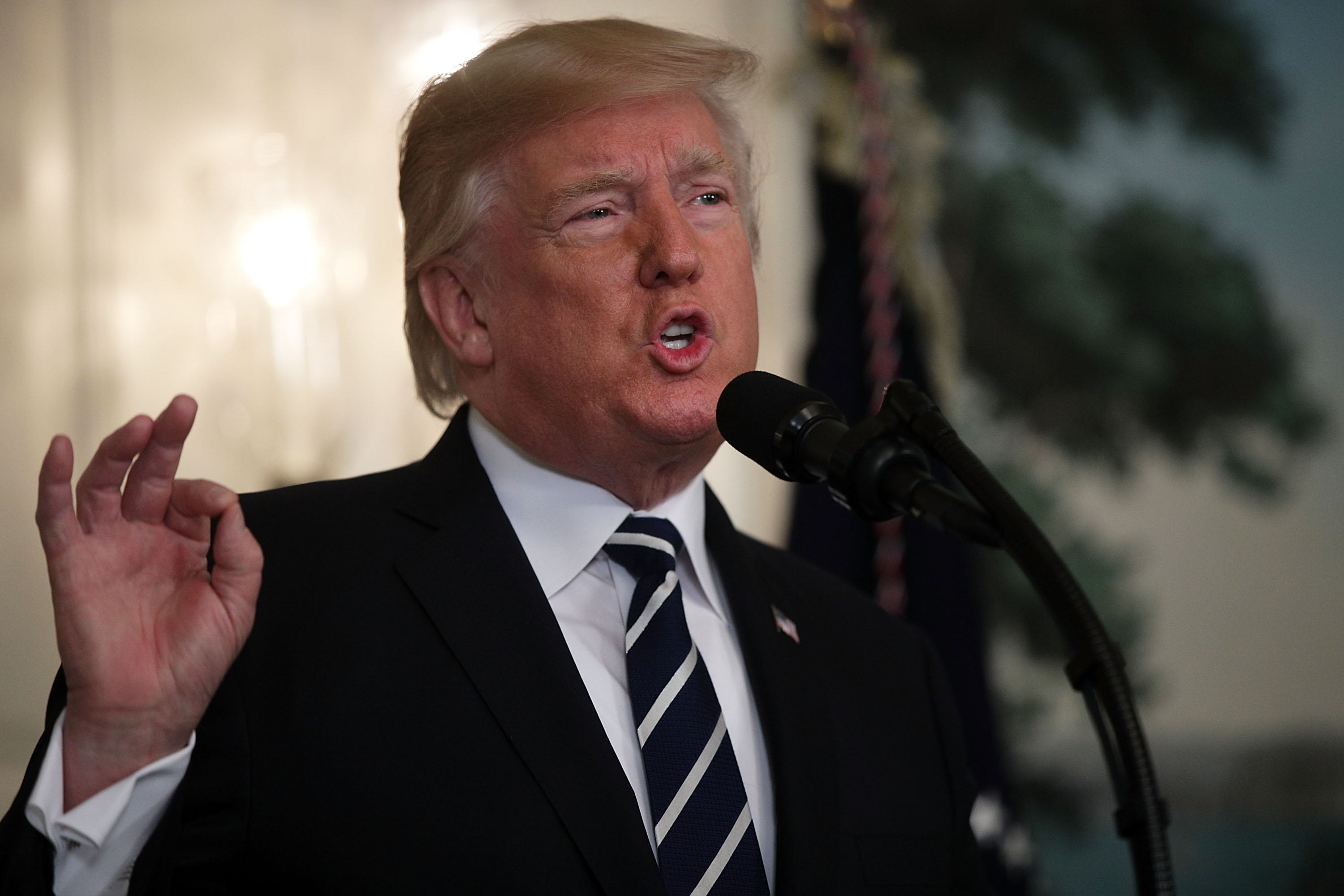 President Trump Delivers Remarks On Mass Shooting In Las Vegas