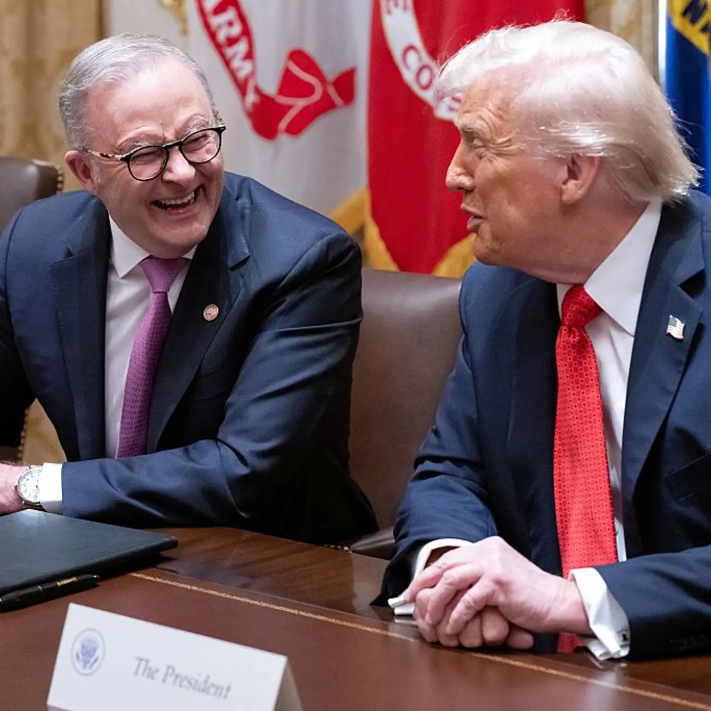 US-AUSTRALIA-DIPLOMACY-TRUMP-ALBANESE