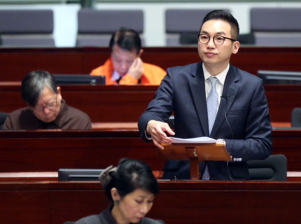 Civic Party's Legislator Alvin Yeung Ngok-Kiu attends Legco meeting at the Legco Chamber in Tamar. 16MAR16 SCMP/ K. Y. Cheng