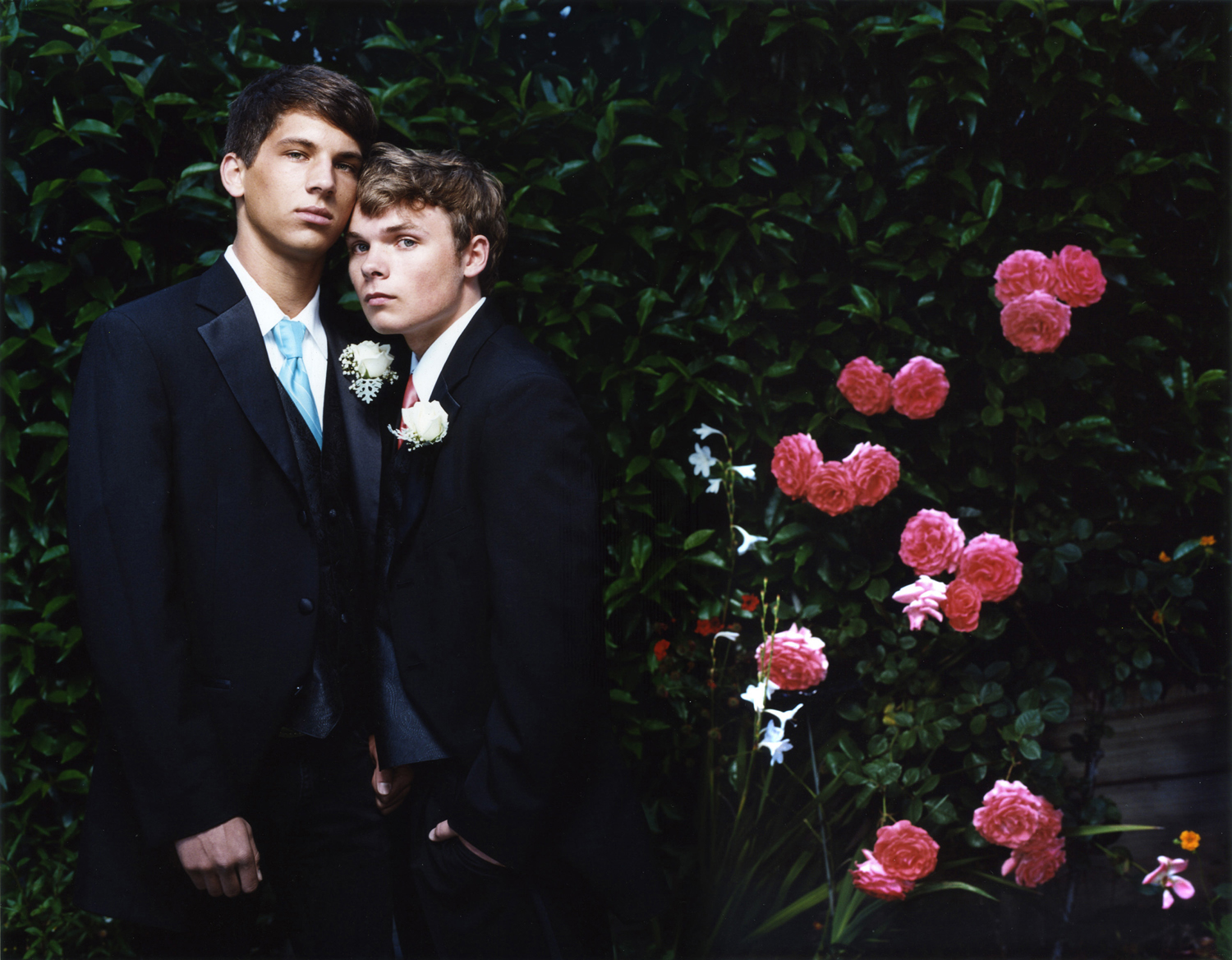  Andy and Tanner, 18 and 16, Orinda, CA<br>"[I realized I was gay] when someone told me what the word 'gay' meant in fifth or sixth grade," says Andy, right. "I came out when I was 13," says Tanner, left. "But I knew when I was 11 for sure."