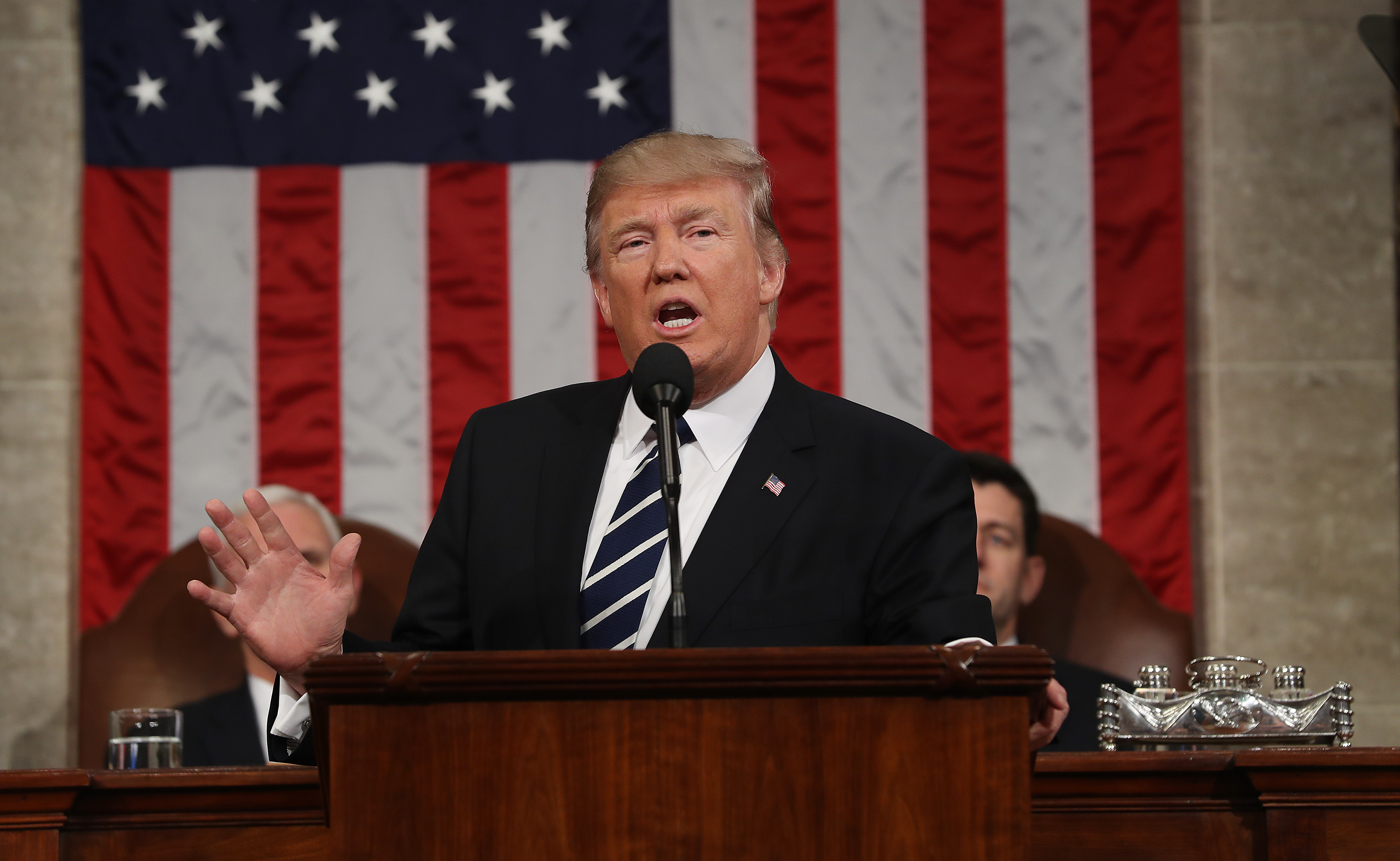 Donald Trump Delivers Address To Joint Session Of Congress