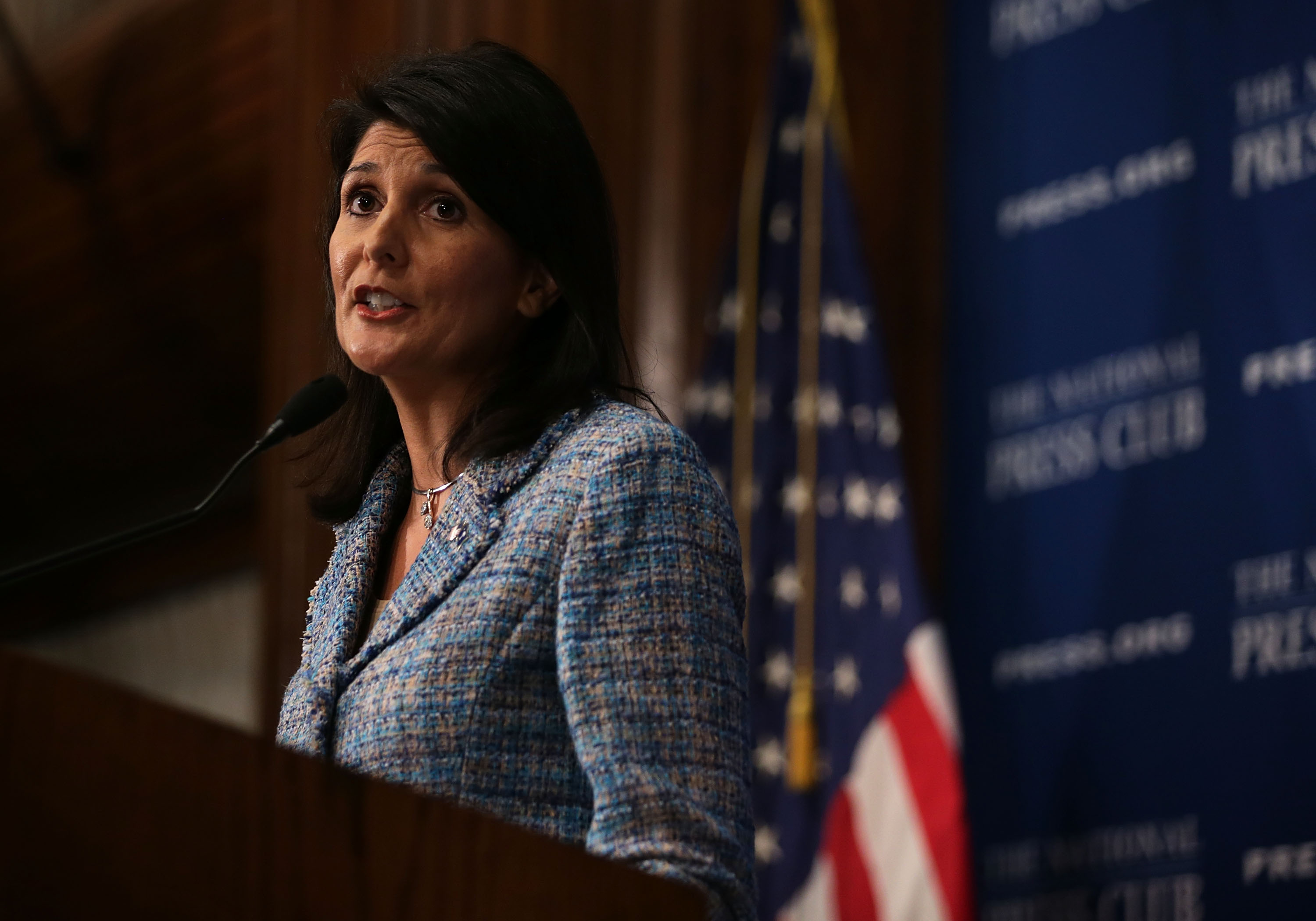 South Carolina Gov. Nicki Haley Speaks At National Press Club