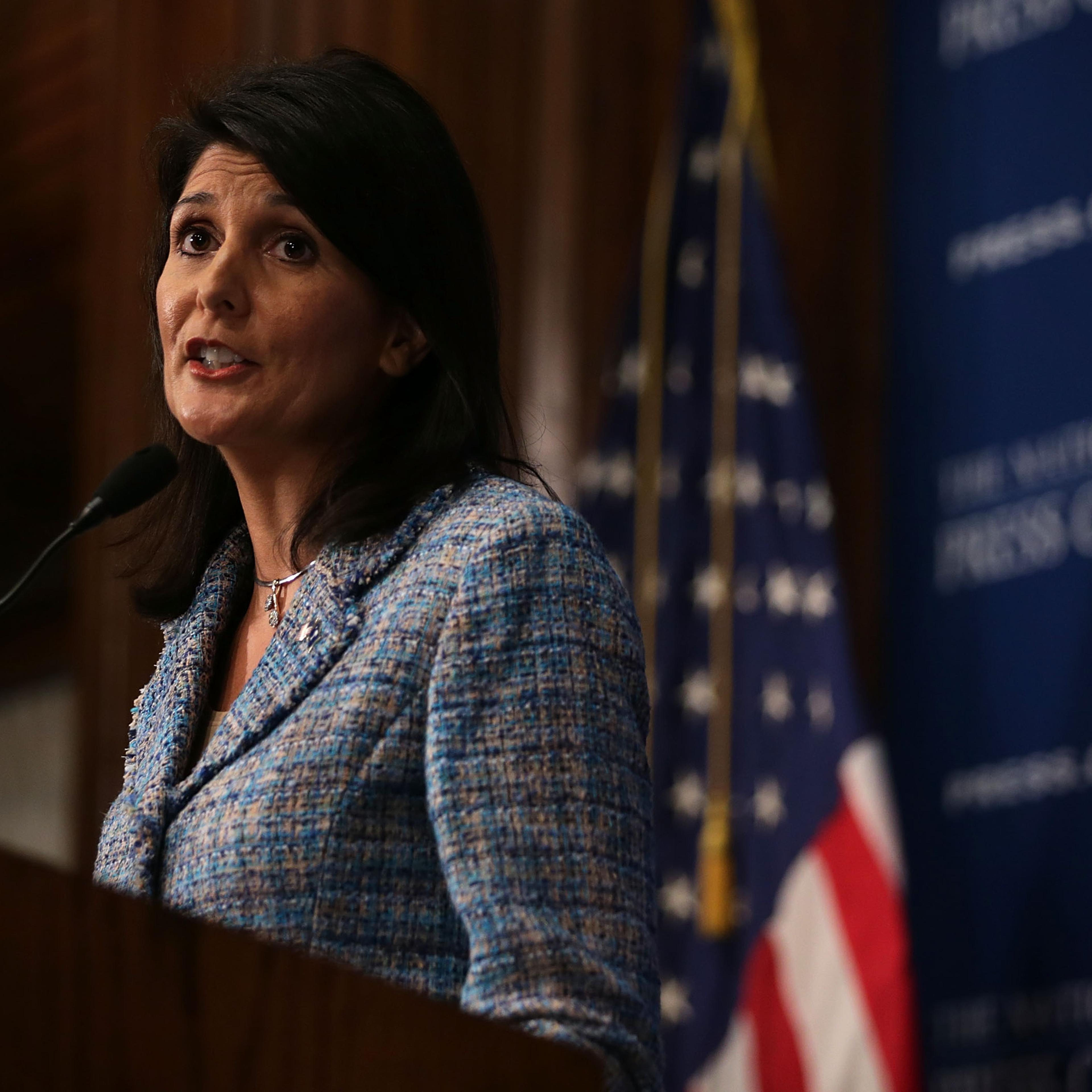 South Carolina Gov. Nicki Haley Speaks At National Press Club