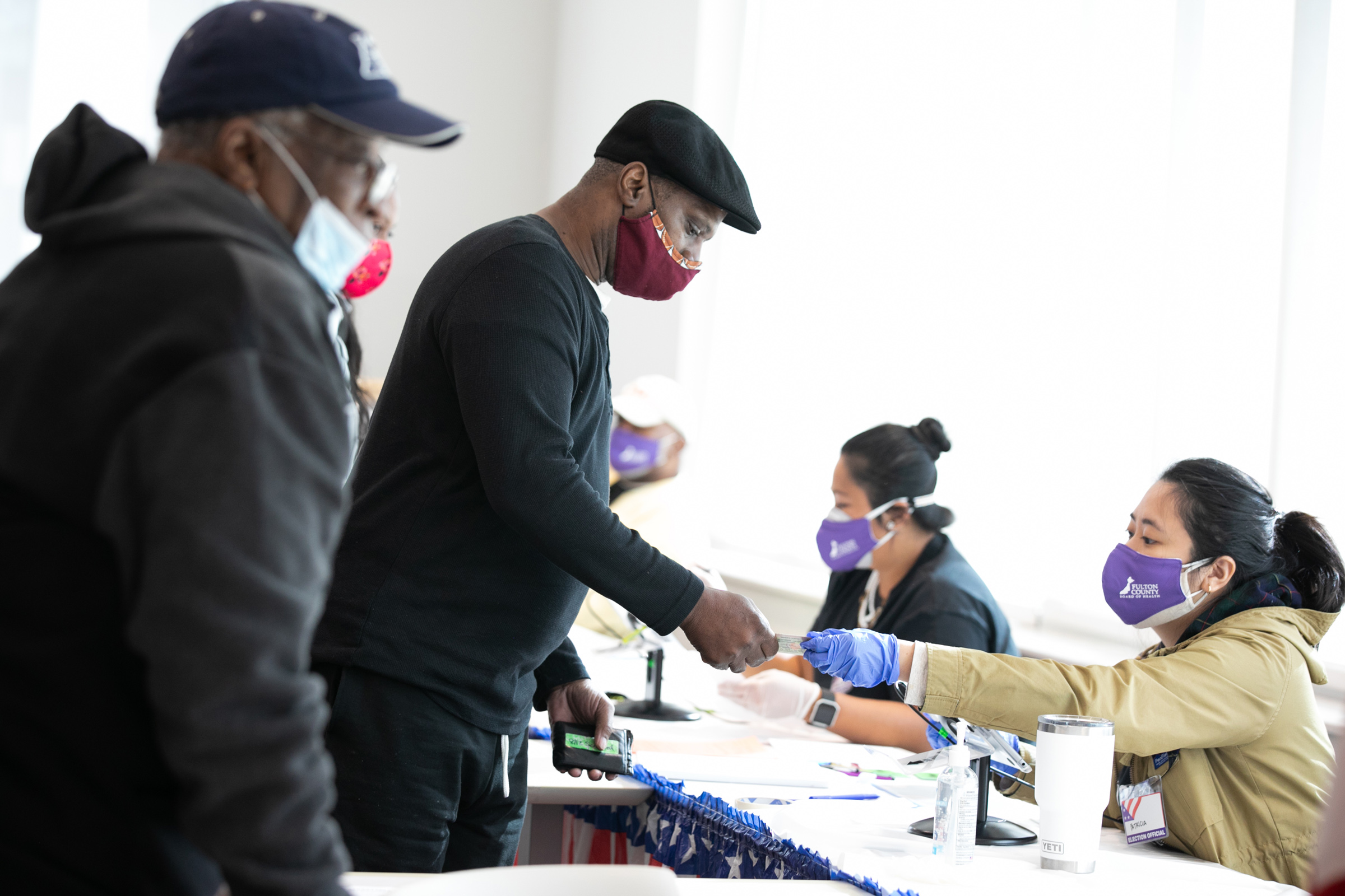 Across The U.S. Voters Flock To The Polls On Election Day
