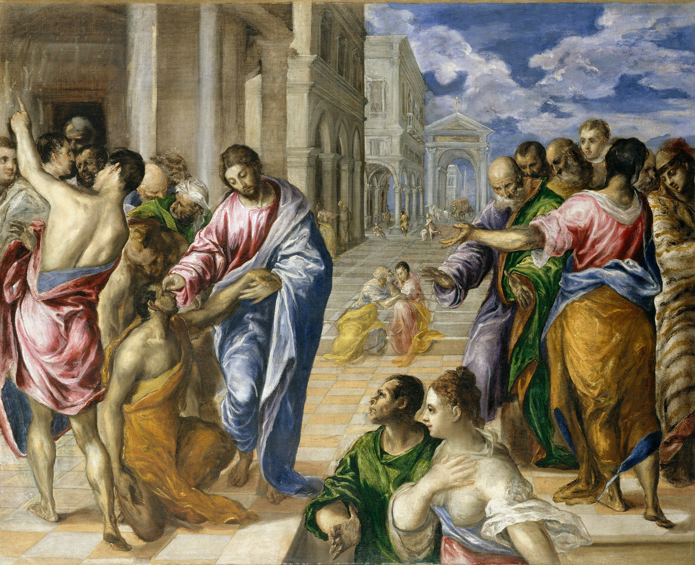 Christ Healing the Blind by artist El Greco, circa 1570
