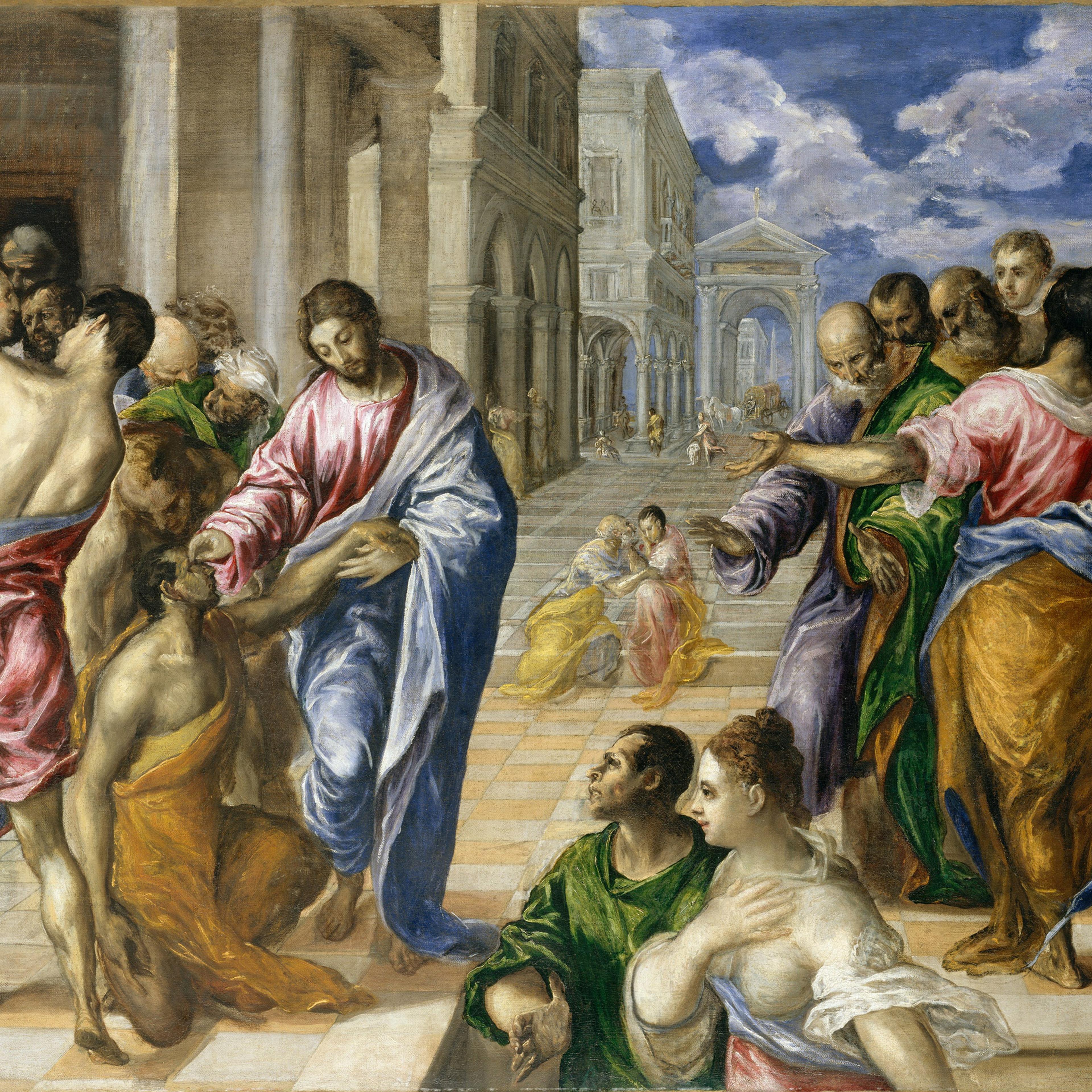 Christ Healing the Blind by artist El Greco, circa 1570