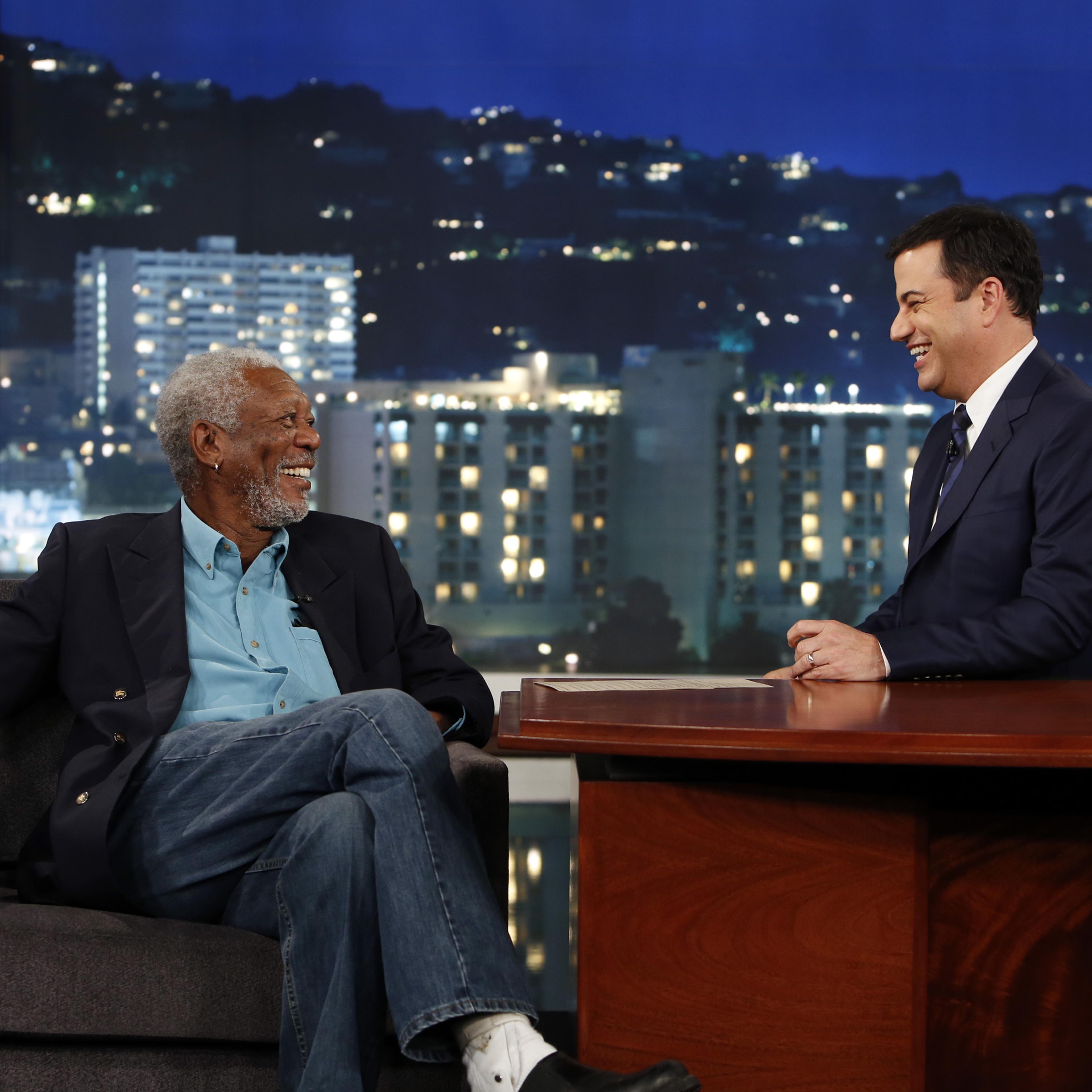 Morgan Freeman Jimmy Kimmel